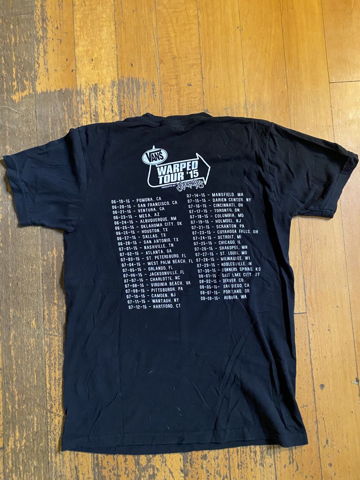 Band Tees × Vans × Vintage authentic 2015 warped tour t shirt Size US M / EU 48-50 / 2 - 2 Thumbnail
