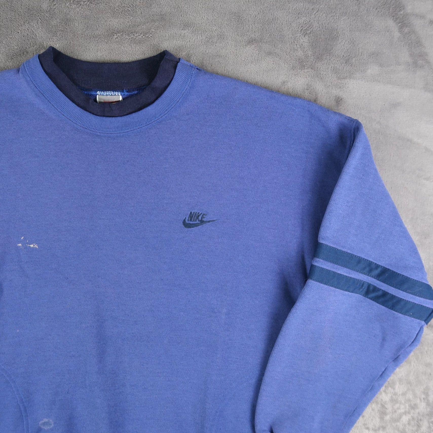 Nike VINTAGE Nike Sweatshirt Crewneck XL Blue 90s USA College City Logo Embroidered Swoosh Men Size US XL / EU 56 / 4 - 4 Thumbnail