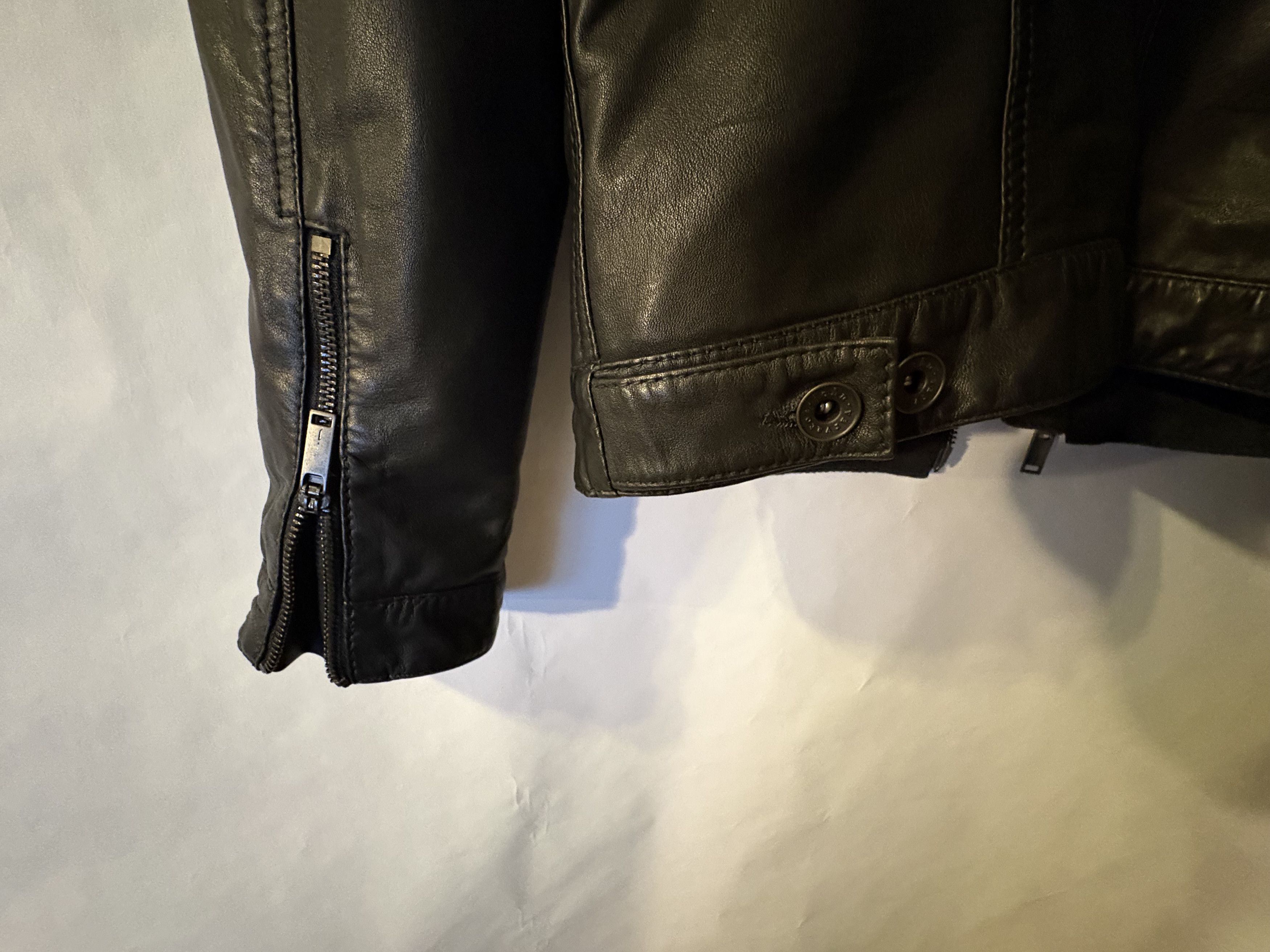 John Varvatos John Varvatos Star U.S.A. Zip-Front Leather Jacket Size US S / EU 44-46 / 1 - 5 Thumbnail