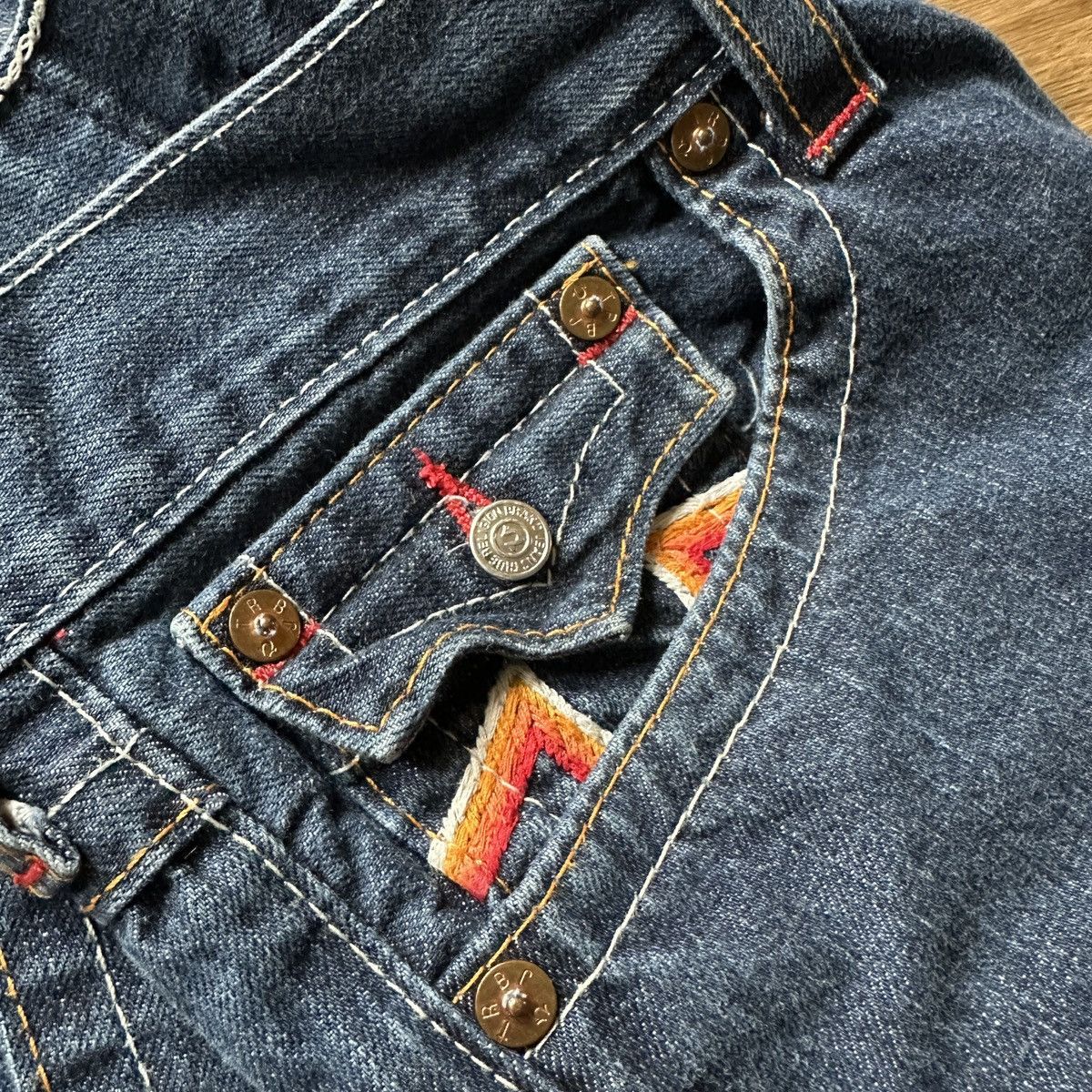 True Religion True Religion Denim Jeans - Rainbow Back Size US 34 / EU 50 - 6 Thumbnail