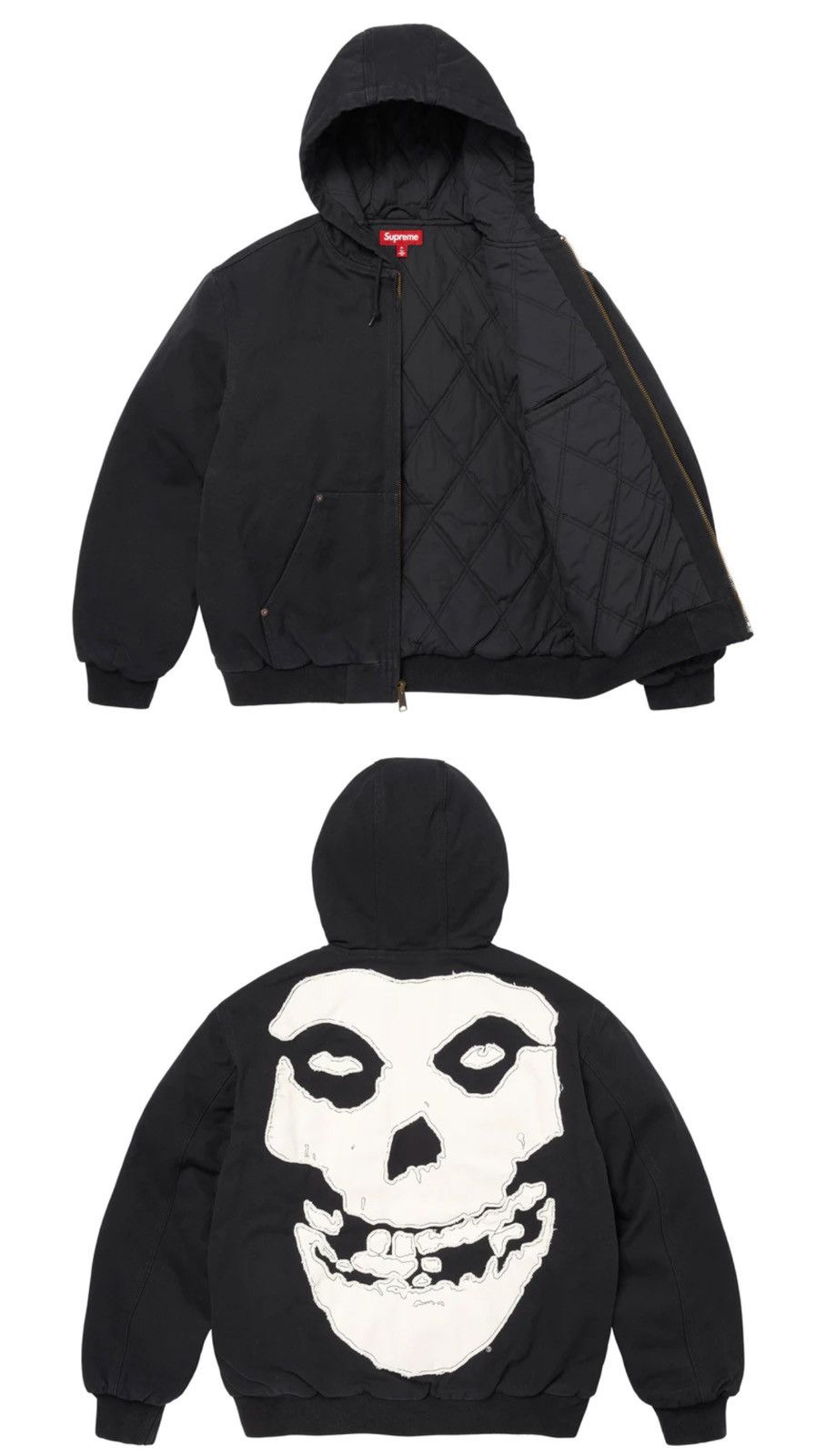 Supreme Supreme/The Misfits® Hooded Work Jacket Size US XXL / EU 58 / 5 - 1 Preview