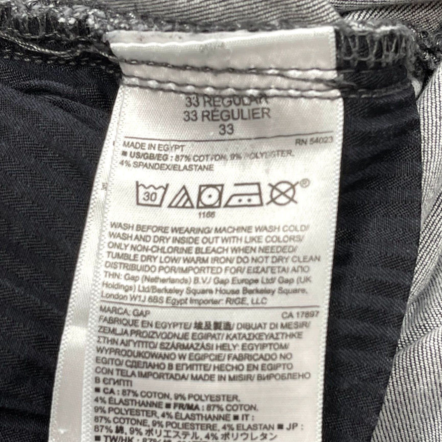 Gap VINTAGE Gap Jeans Women 33 Gray Denim Minimalist Skinny Pilling Inner Thigh 5-Pocket Design belt Loops Jeans Mens Women Girls Size 24" / US 00 / IT 34 - 4 Thumbnail