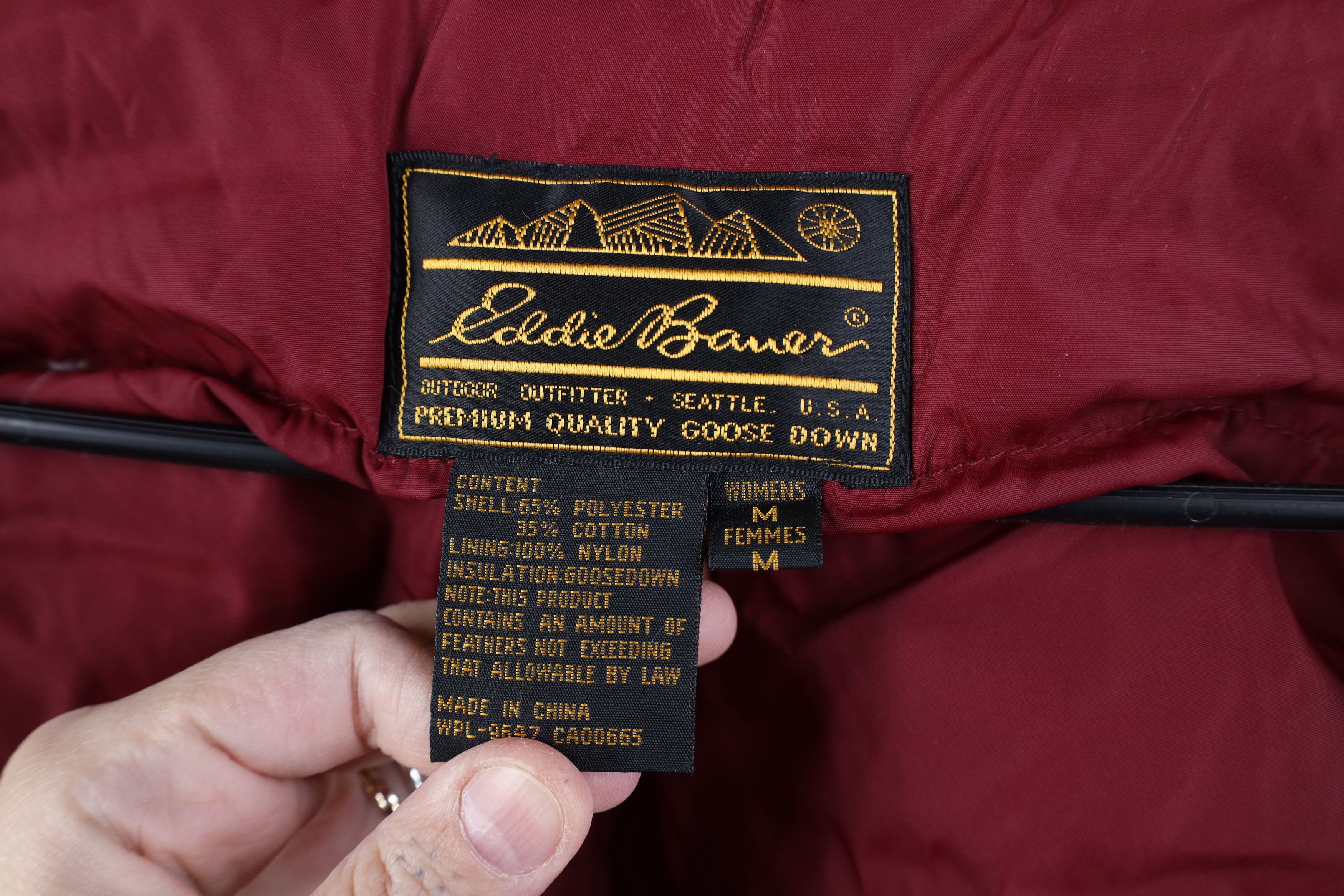 Eddie Bauer Vintage 90s Eddie Bauer Duck Down Puffer Vest Jacket Red Size M / US 6-8 / IT 42-44 - 12 Thumbnail