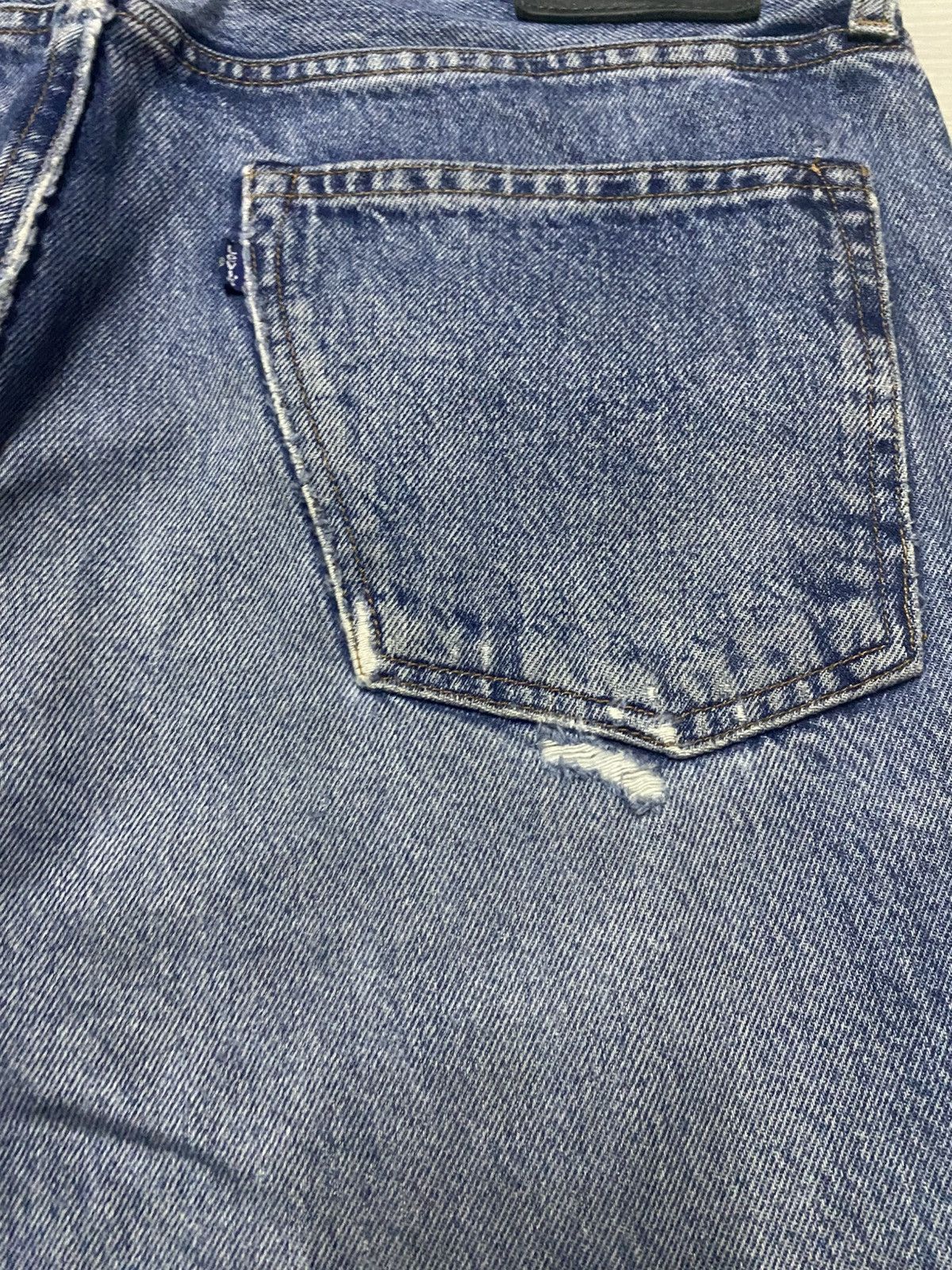 Levi's Made & Crafted Vintage Levis Made & Craft Distressed Tack Slim Jeans Size US 34 / EU 50 - 13 Thumbnail