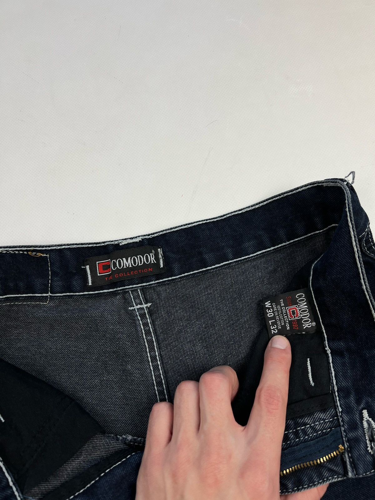 Japanese Brand Opium embroidered spider web jeans double knee pants 30x32 Size US 30 / EU 46 - 5 Thumbnail