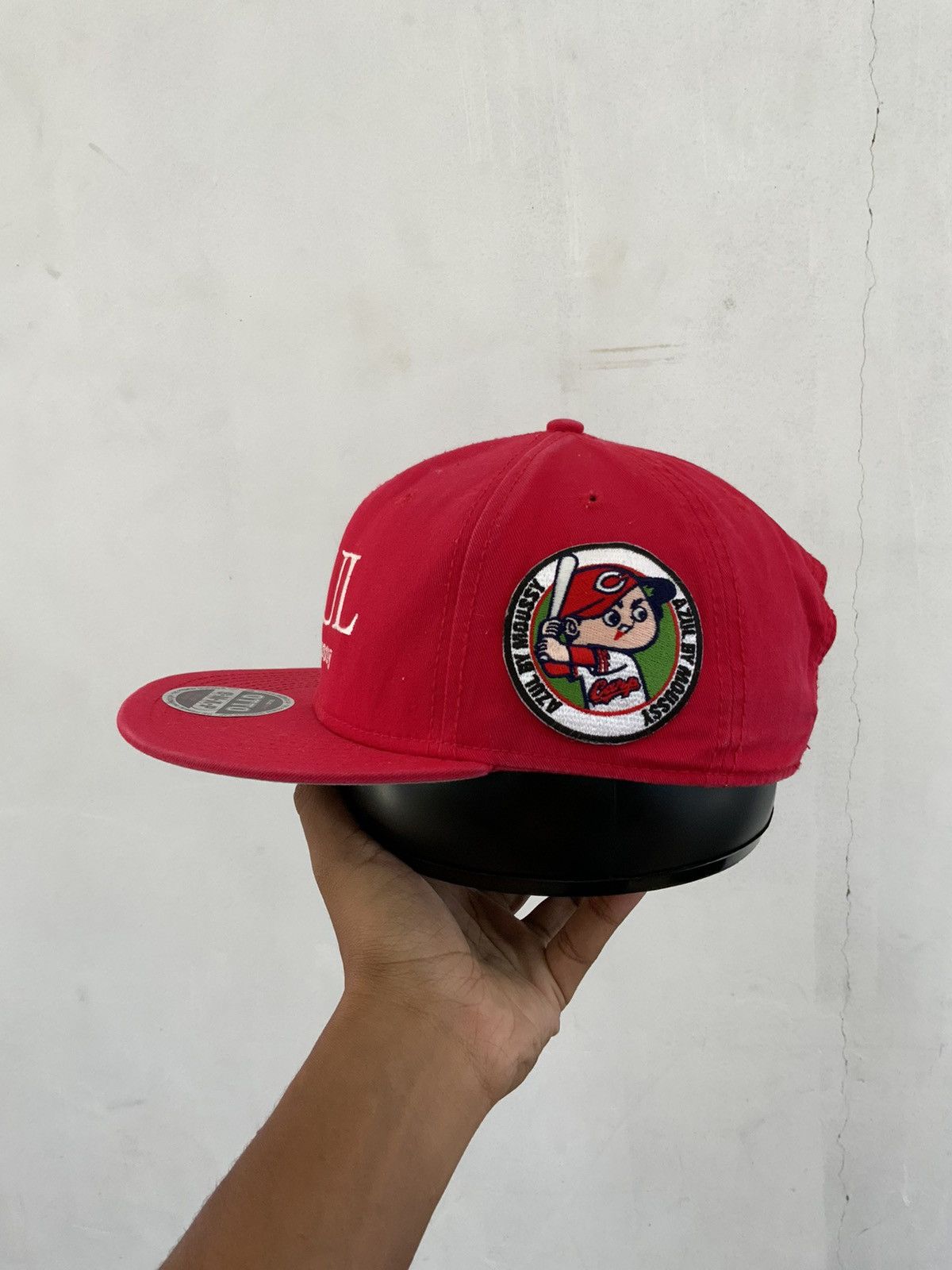 Japanese Brand AZUL by Moussy Otto Red Fade Hat Size ONE SIZE - 2 Thumbnail