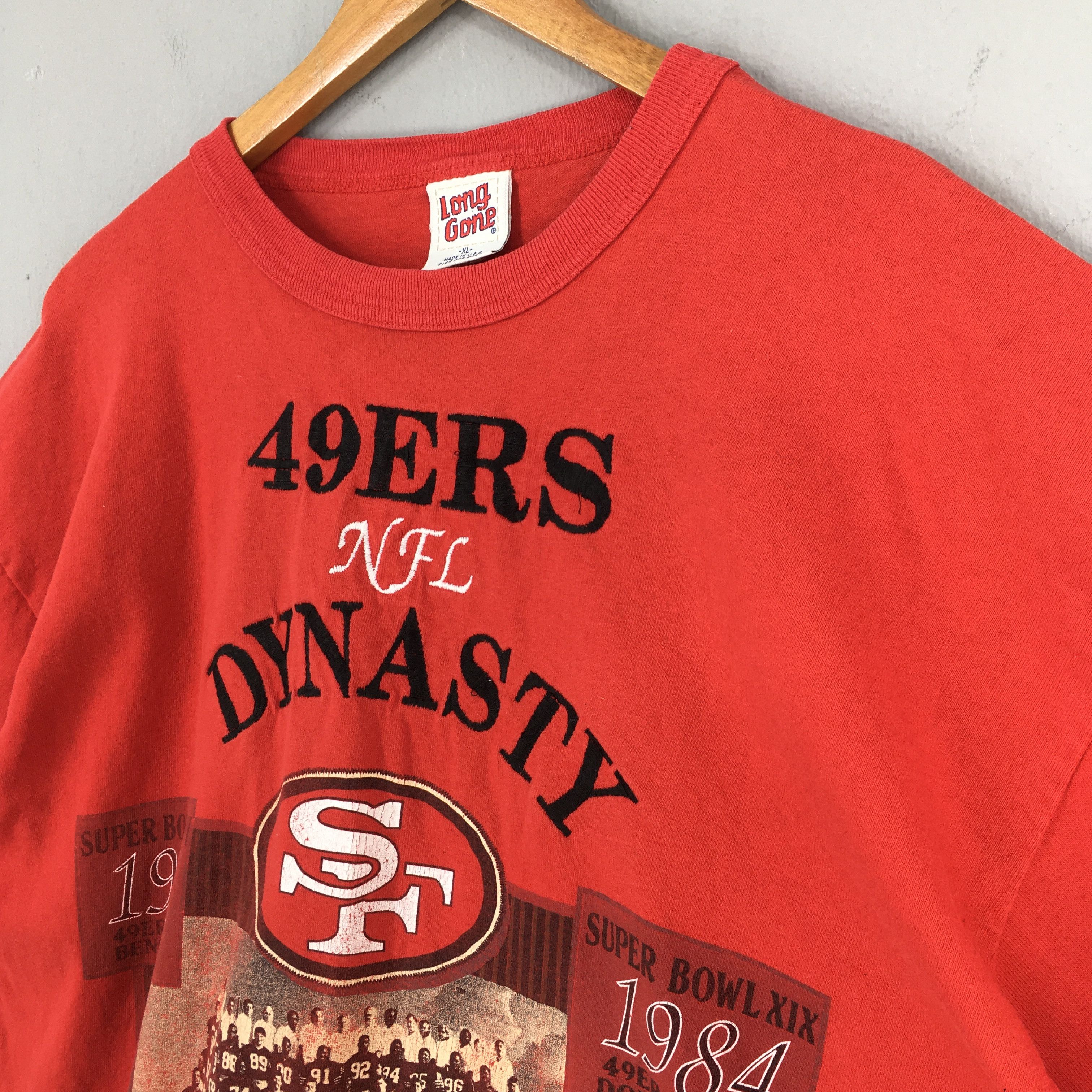 NFL × Vintage Vintage San Francisco 49ers NFL Red Tshirt XLarge Size US XL / EU 56 / 4 - 3 Thumbnail