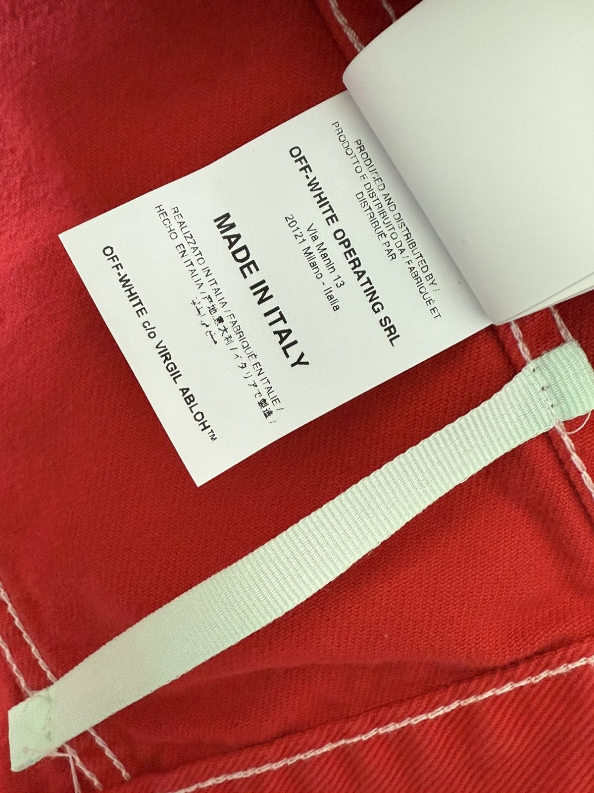 Off-White Off-White Red Denim Jacket Blue Skull Graphic Back Size US S / EU 44-46 / 1 - 9 Thumbnail
