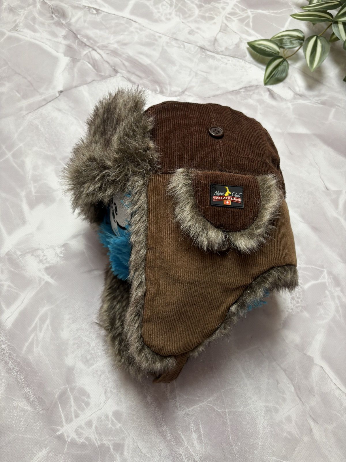 Other Alpine Club Switzerland Corduroy Trapper Hat Faux Fur Size ONE SIZE - 5 Thumbnail