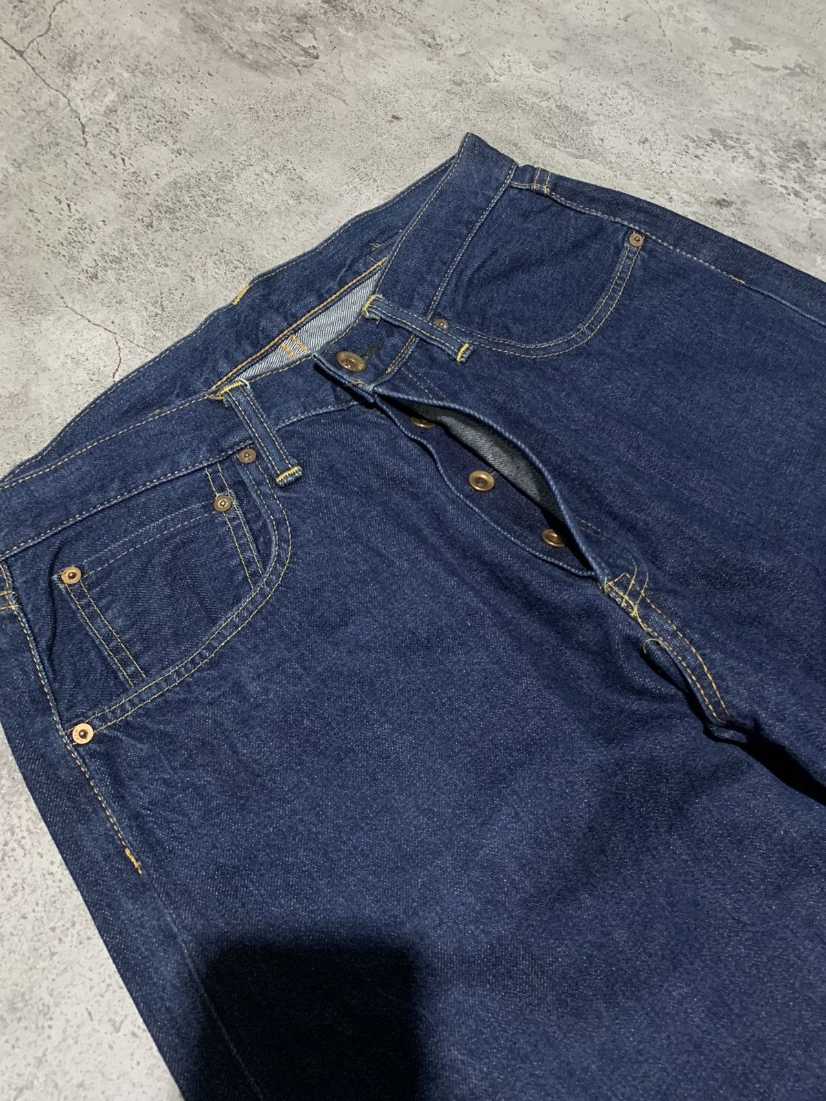 Edwin Redline Vintage Edwin buckle back sanforized selvedge jeans Size US 30 / EU 46 - 2 Thumbnail