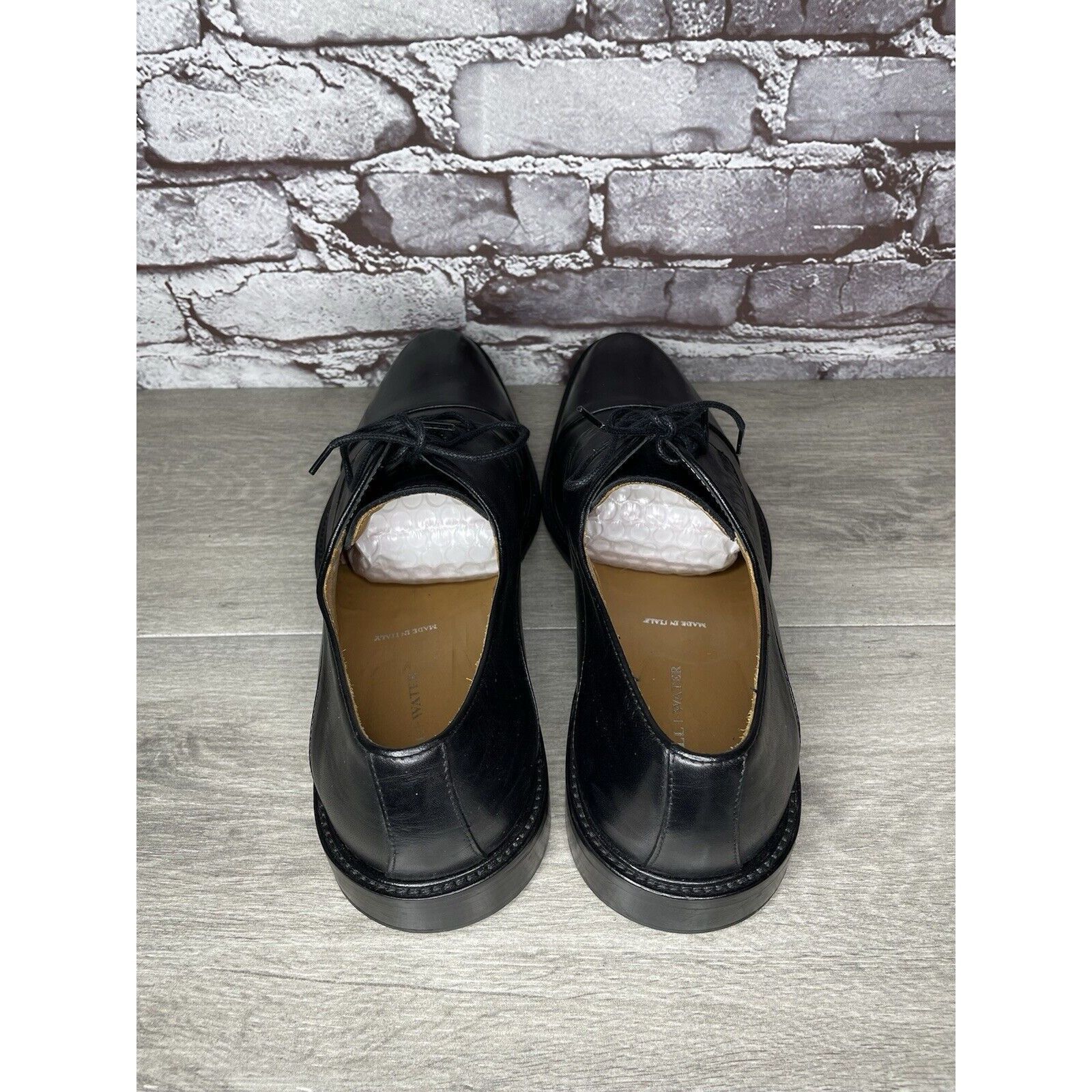 Other Wall+Water Black Leather Cap Toe Brogue Oxfords Shoes Men’s Size US 13 / EU 46 - 6 Thumbnail