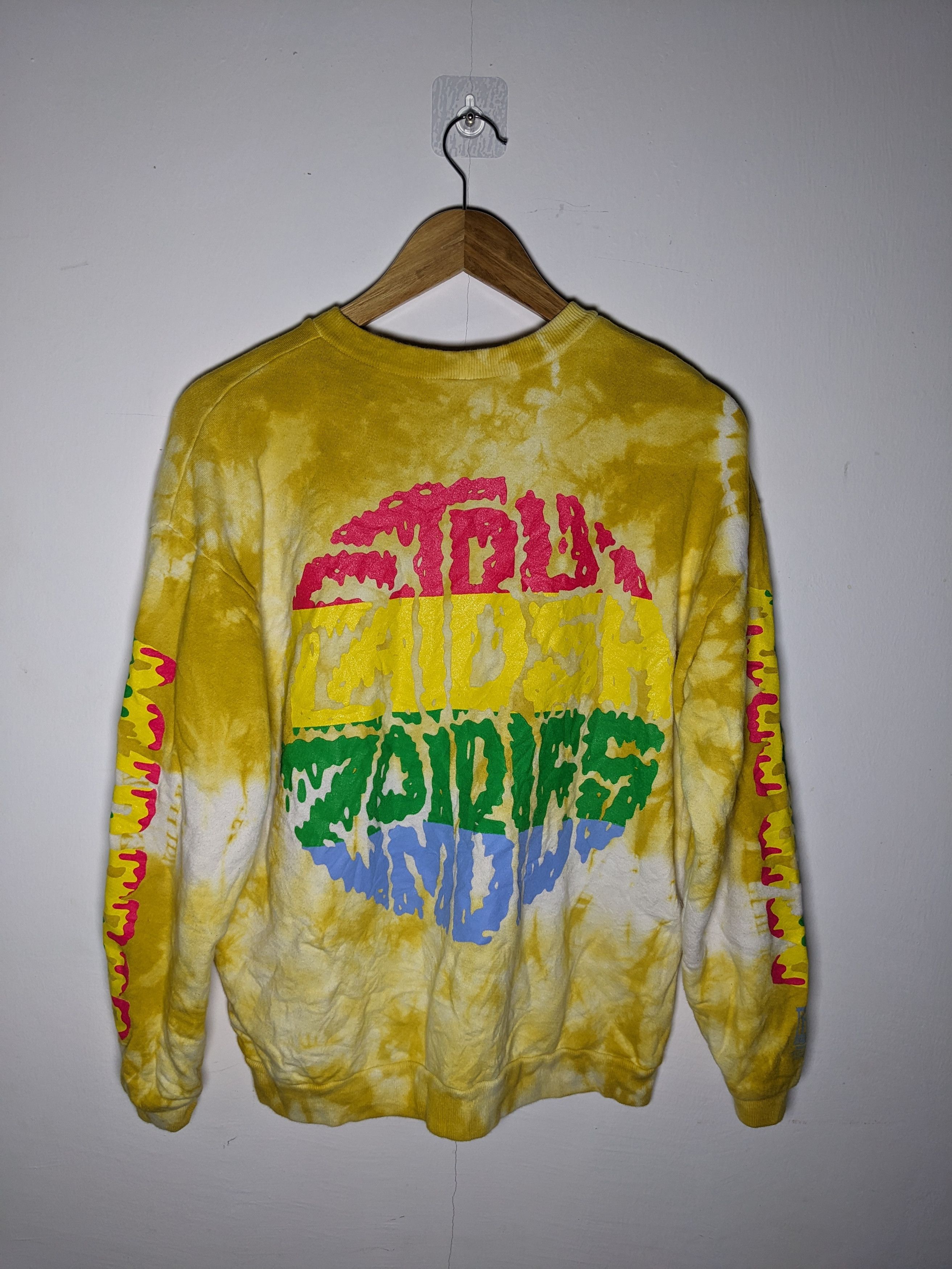 Flatbush Zombies Flatbush Zombies Yellow Tie dye Pullover Sweatshirt Size US M / EU 48-50 / 2 - 2 Thumbnail