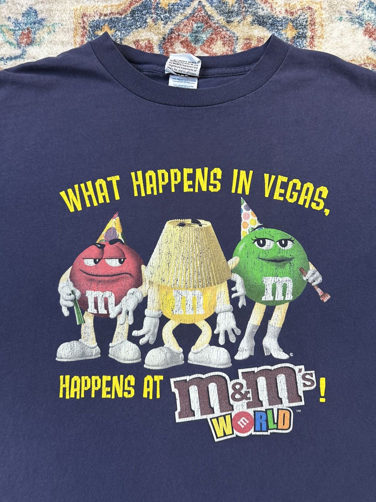 Vintage Vintage What Happens In Vegas M&M’s World T-shirt Size XL Size US XL / EU 56 / 4 - 4 Thumbnail