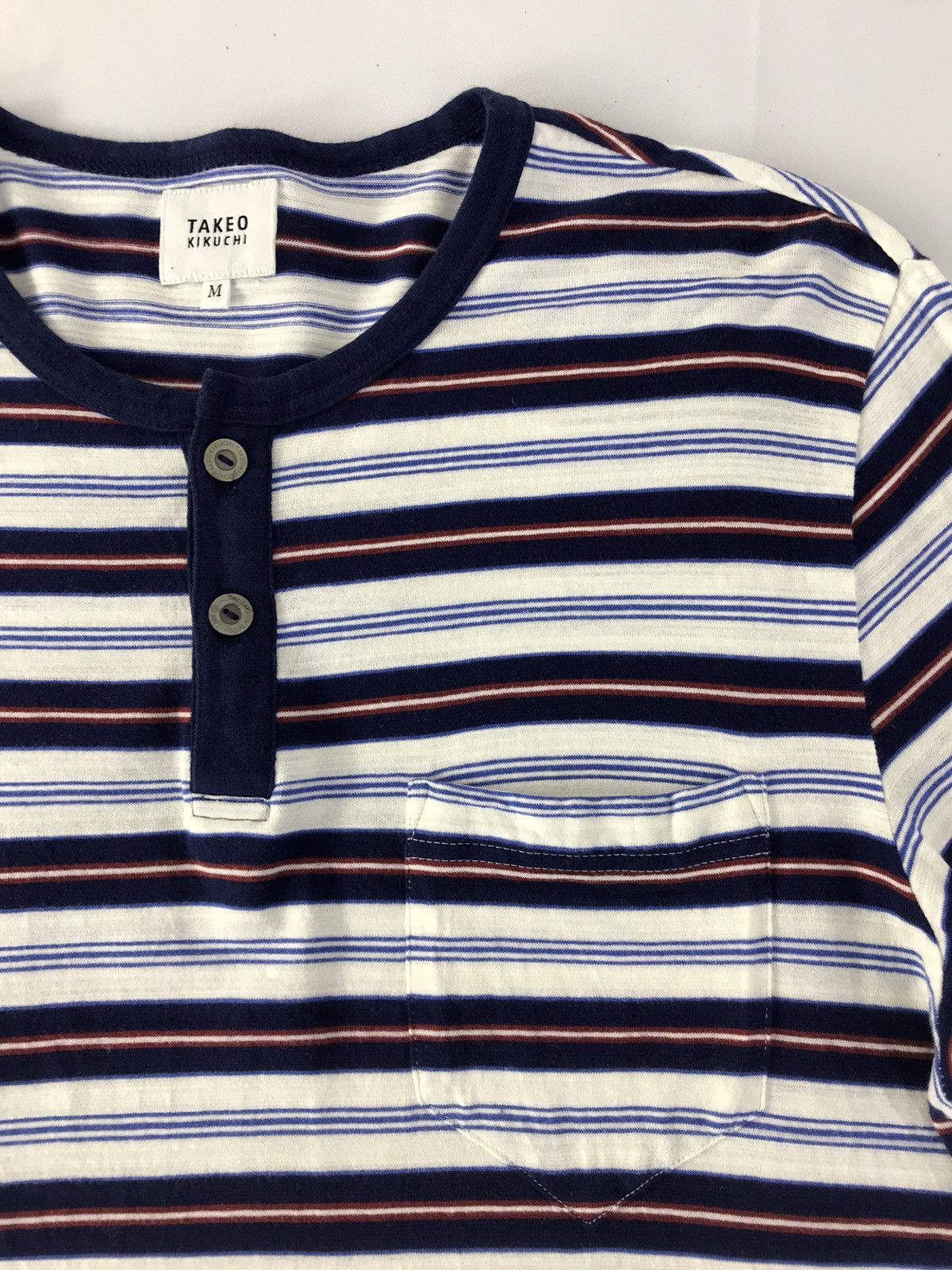 Japanese Brand × Takeo Kikuchi × Vintage Vintage Takeo Kikuchi Striped Long Sleeve T.Shirt Size US M / EU 48-50 / 2 - 4 Thumbnail