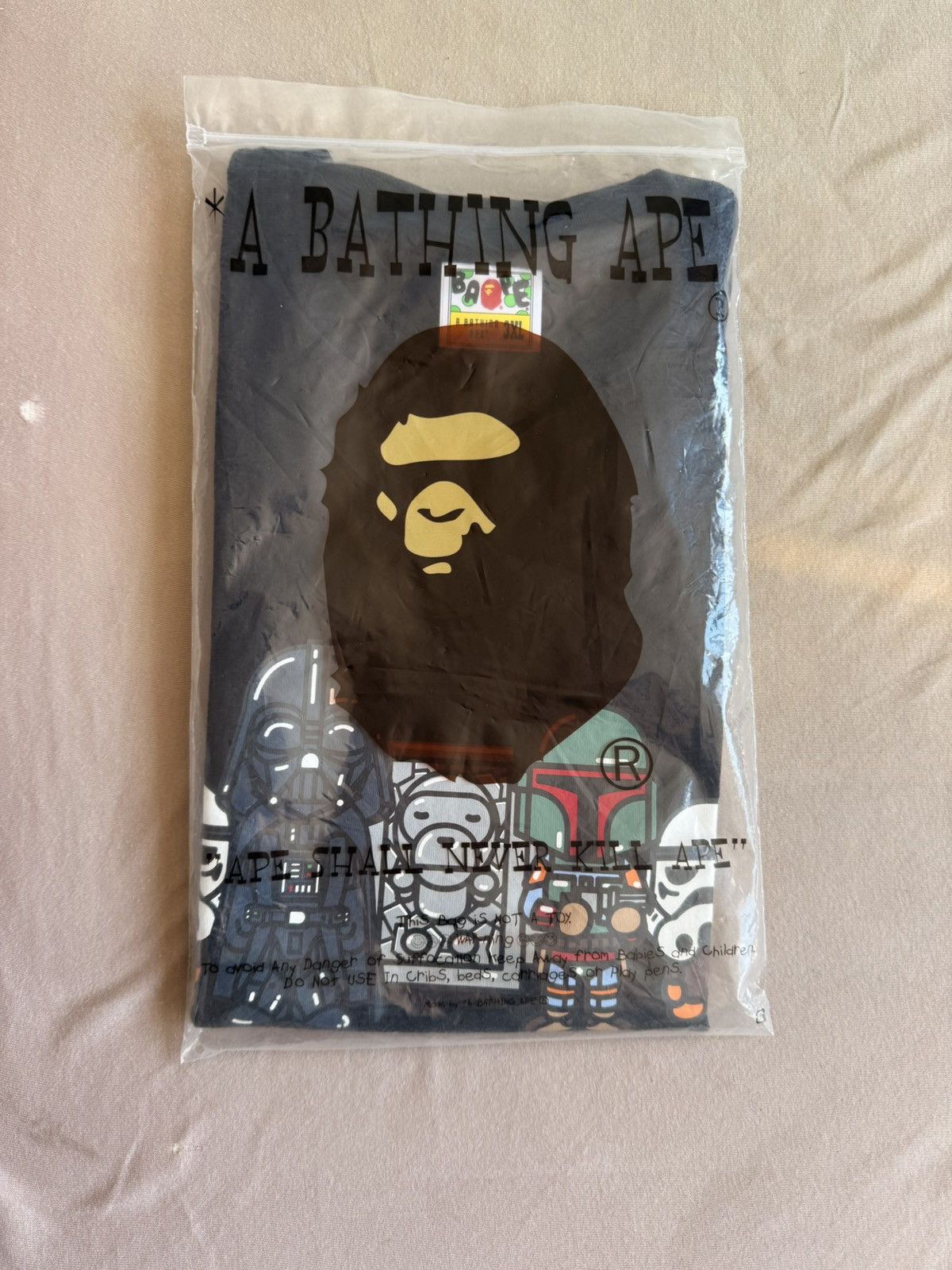 Bape × Star Wars 3XL Bape x Star Wars Baby Milo carbonite tee Size US XXL / EU 58 / 5 - 2 Thumbnail