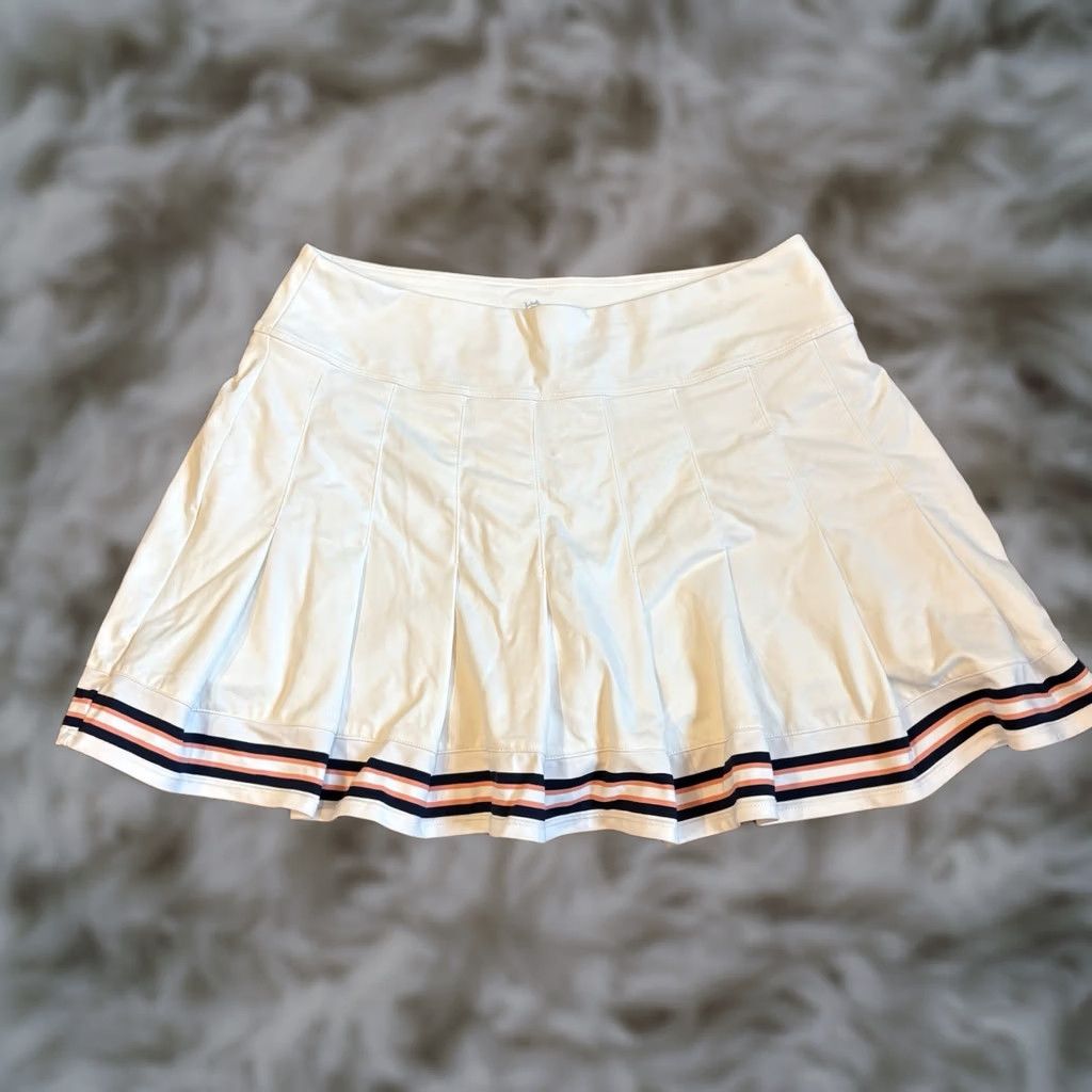 Southern Tide Womens Southern Tide Gwen Performance Skort White Stripes sz S Size ONE SIZE - 1 Thumbnail