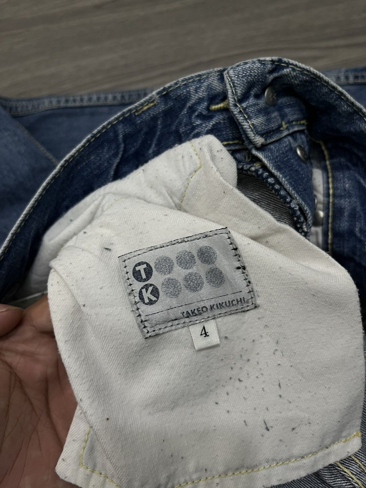 Japanese Brand 🇯🇵Vtg Takeo Kikuchi Koi jeans 🇯🇵 Size US 35 - 10 Thumbnail
