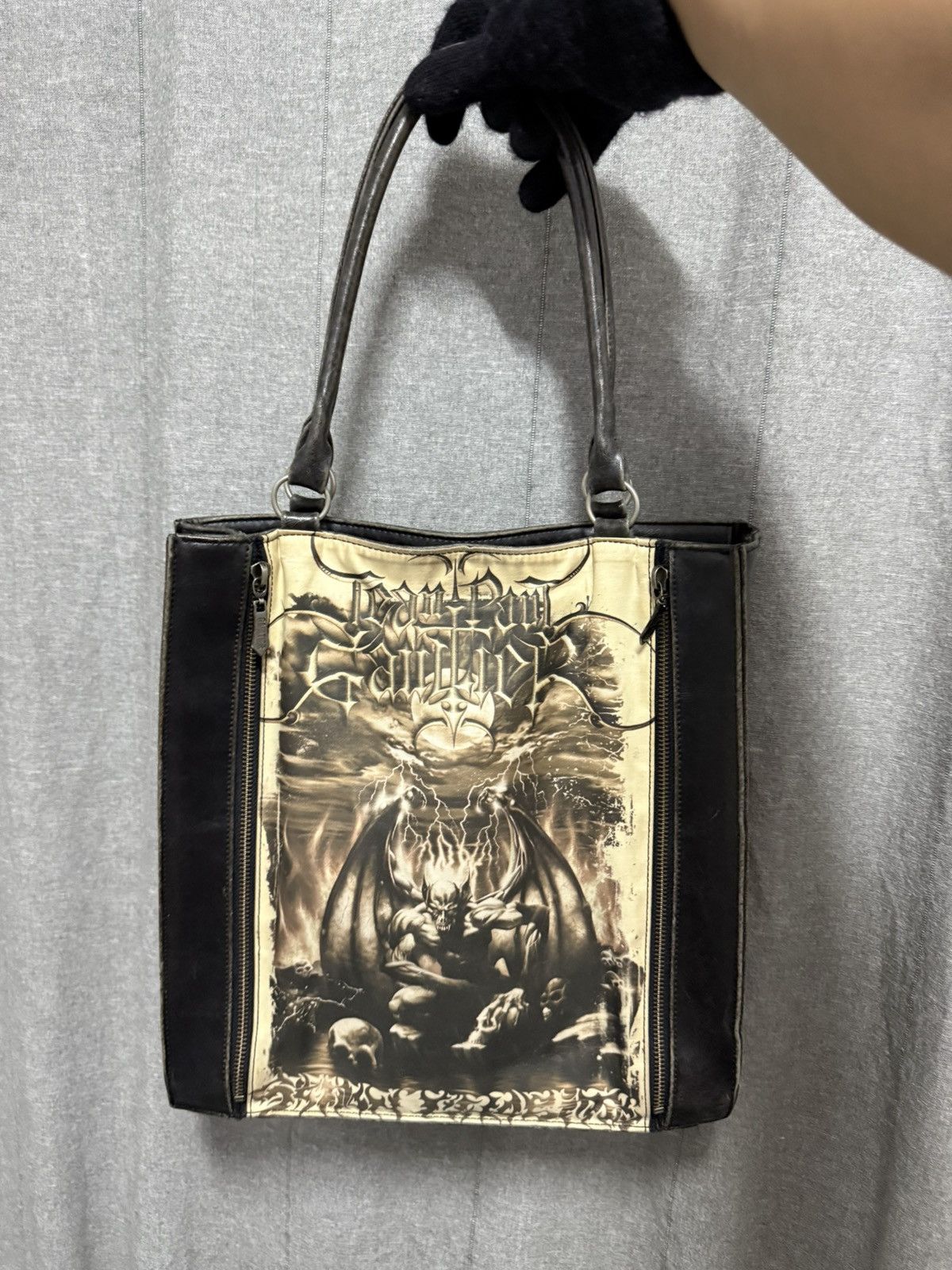 バッグ Jean Paul Gaultier Dragon bag Archive Jean Paul Gaultier Archive Dragon Motif Tote Bag | Grailed