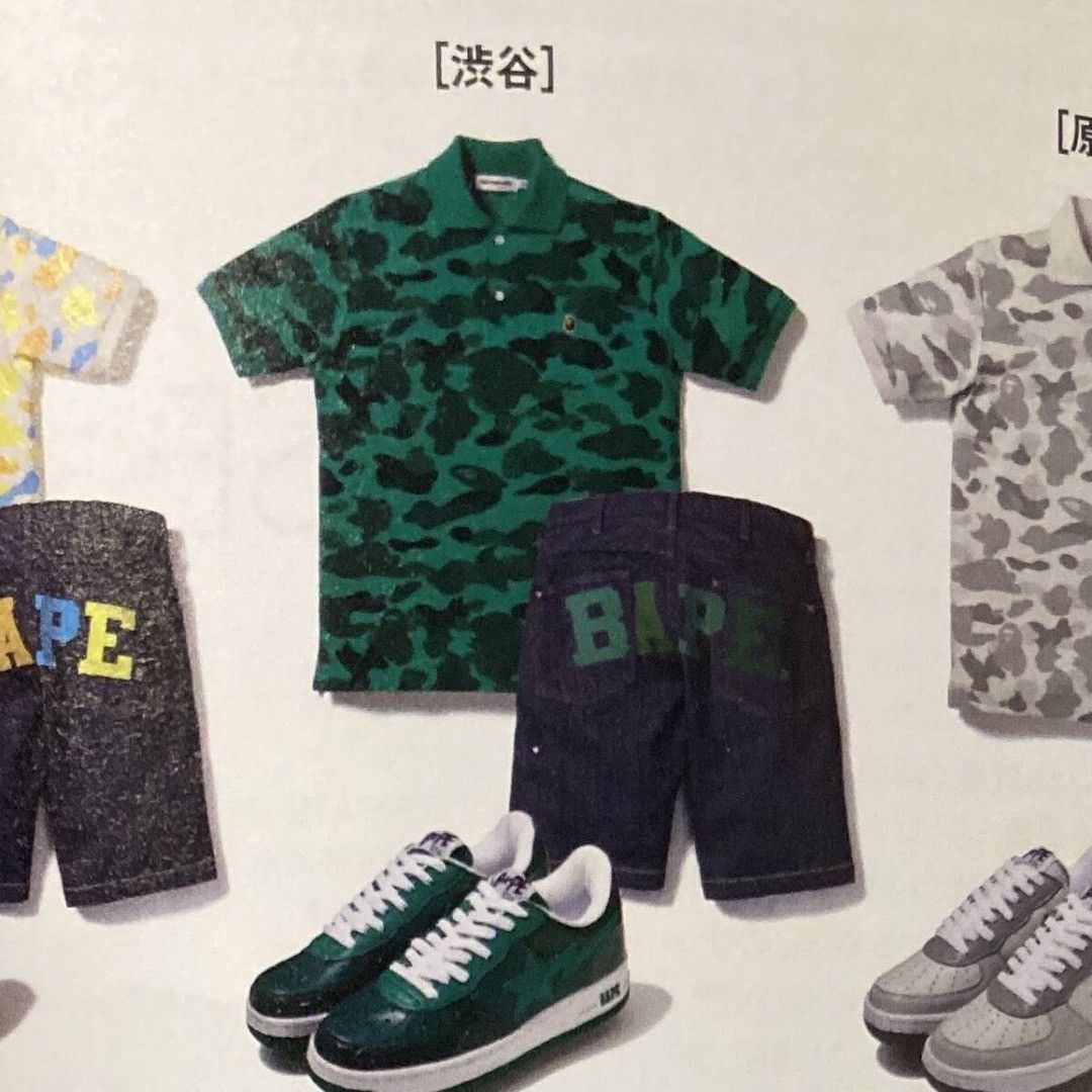 Bape × Nigo 🔥Shibuya limited🔥 BAPE LOGO denim shorts APE NIGO ★size M Size US 32 / EU 48 - 3 Thumbnail