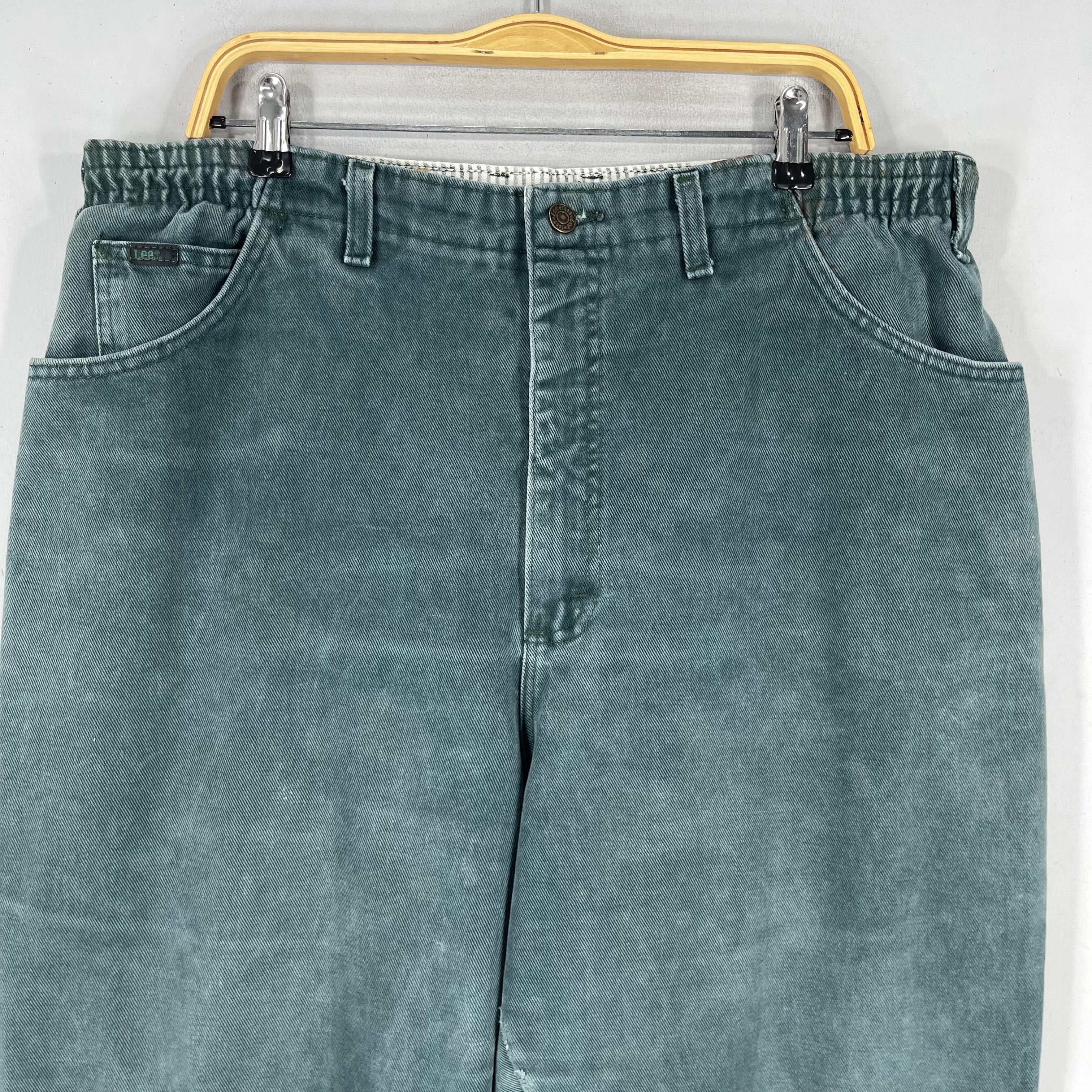 Lee × Vintage Size 37 Vintage Distressed Lee High Waisted Petite Jeans Size 37" - 2 Thumbnail