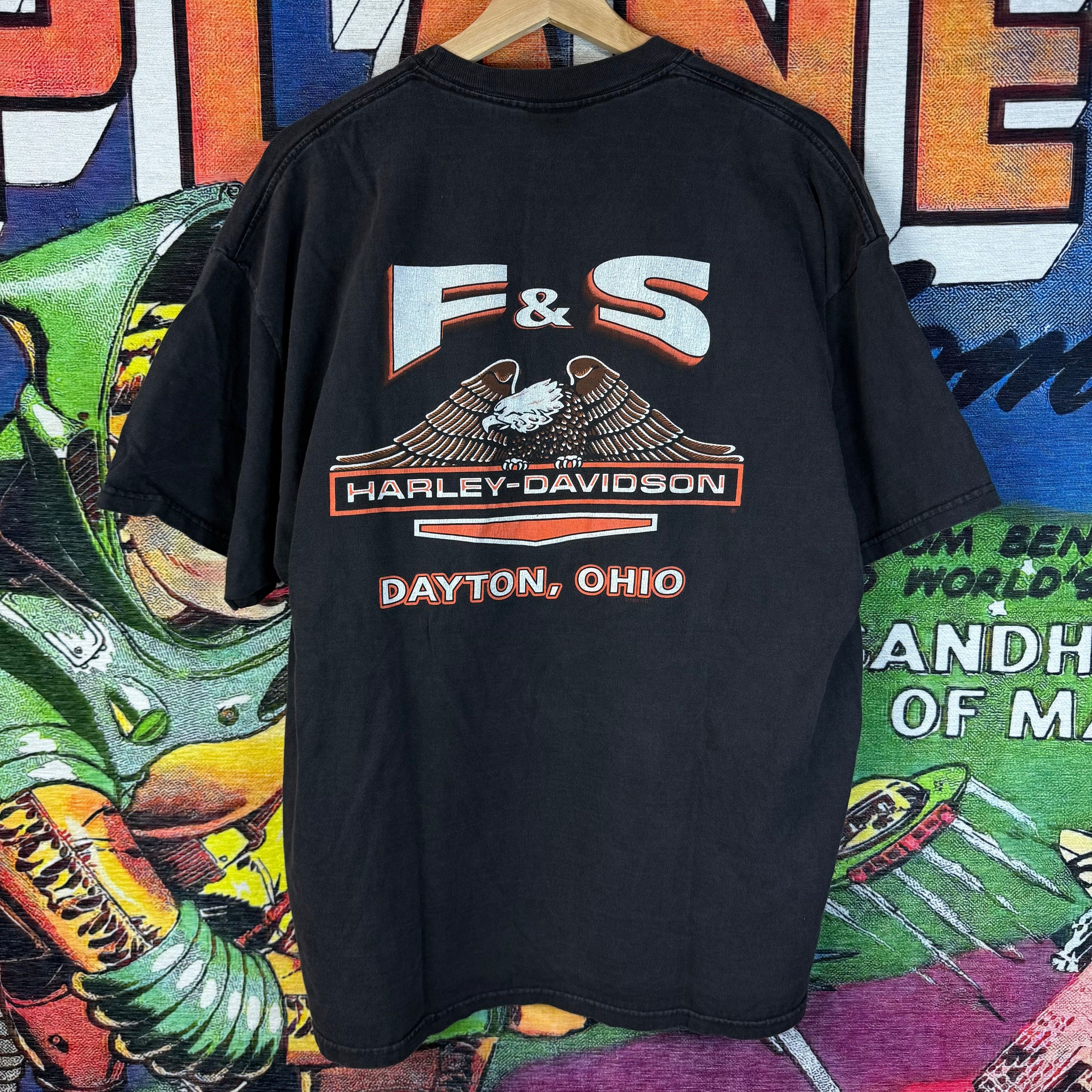 Harley Davidson Y2K Harley Davidson Dayton, Ohio Tee Size XL Size US XL / EU 56 / 4 - 1 Thumbnail