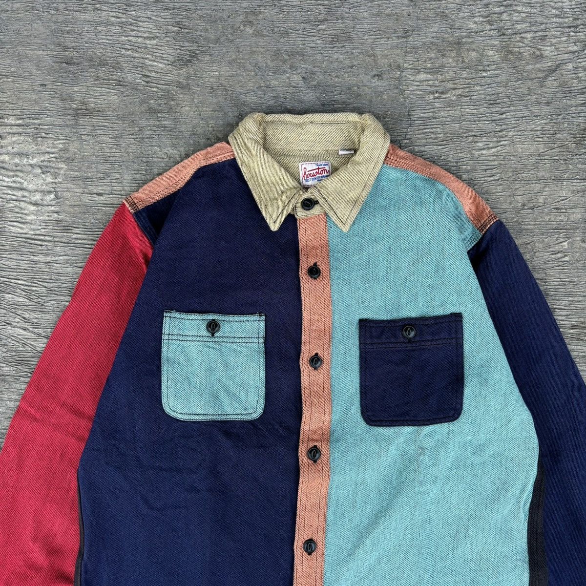 Japanese Brand Outer color block by Houston Size US XL / EU 56 / 4 - 3 Thumbnail