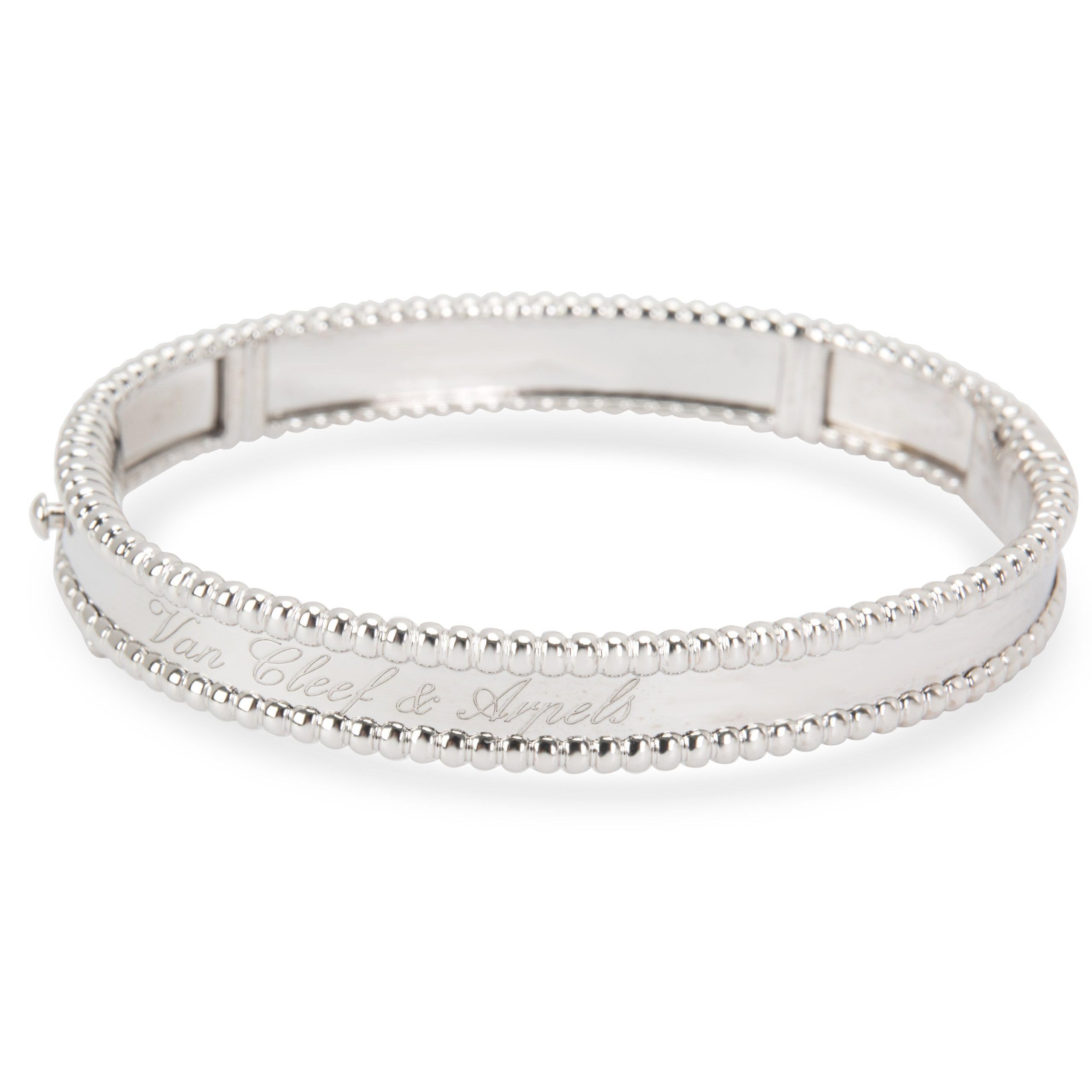 Van Cleef & Arpels Van Cleef & Arpels Perlee Signature Bangle In 18k 