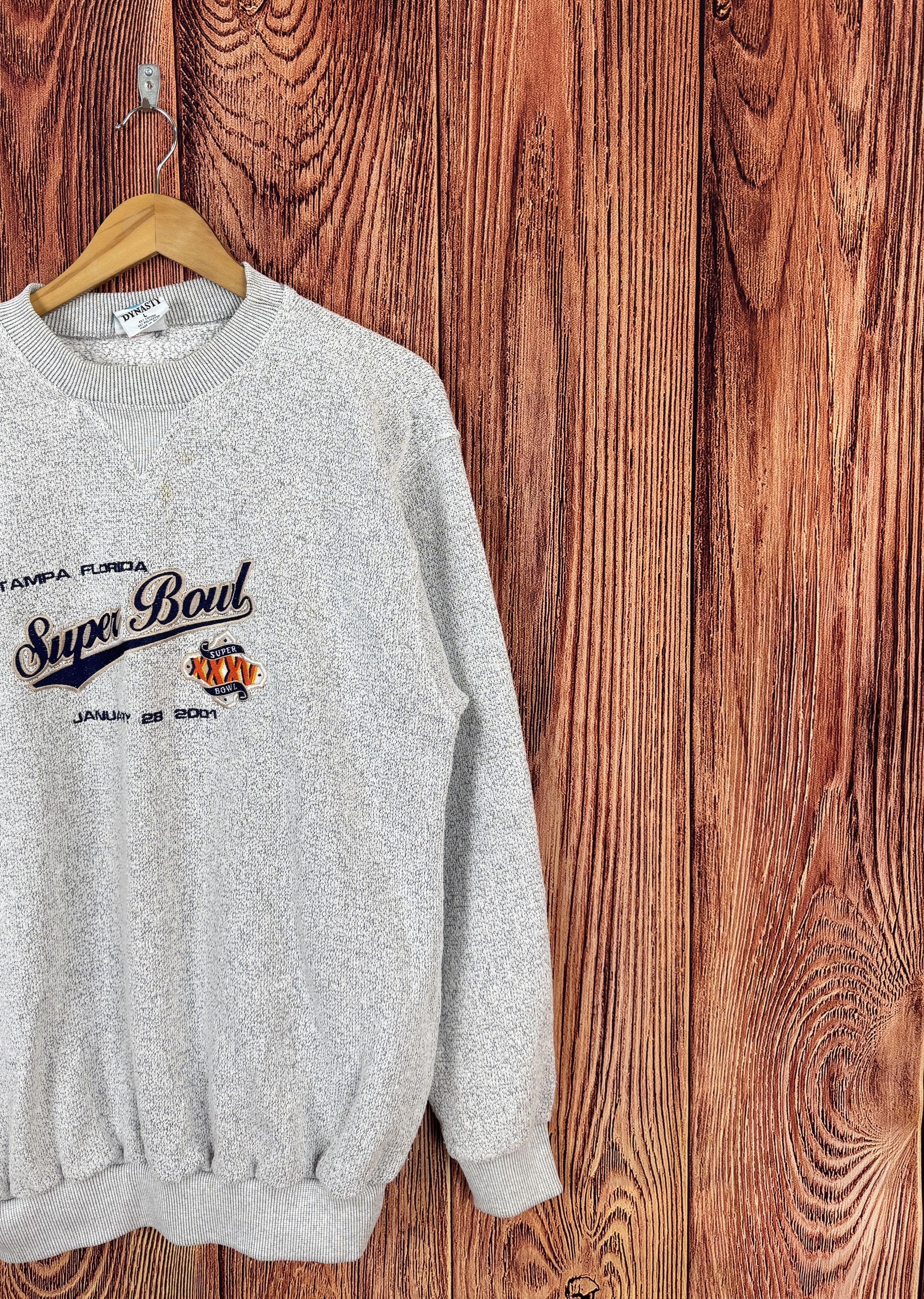 NFL × Vintage 2001 SUPER BOWL NFL TAMPA Ravens vs Giants DYNASTY Sweat Size US L / EU 52-54 / 3 - 3 Thumbnail