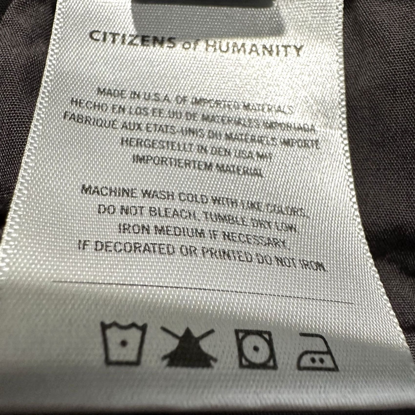 Citizens Of Humanity Citizens of Humanity London Pants Mens 33 Gray Velvet Stretch 5-Pocket Flat Front Regular Inseam 30" Charcoal Gray Men’s Dress Pants Size US 33 - 6 Thumbnail