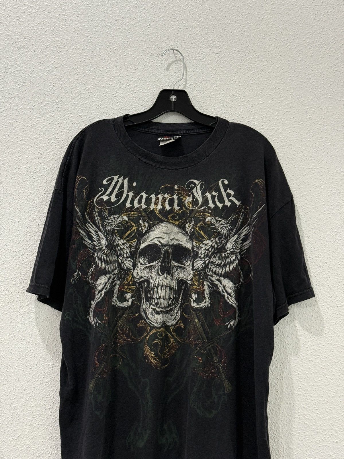 Affliction Vintage 2000s Miami Ink Affliction Style Y2K Skull Fits XL Size US XL / EU 56 / 4 - 2 Thumbnail