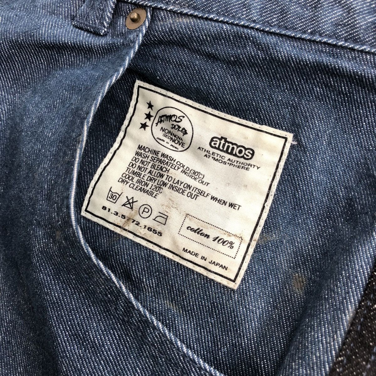 Japanese Brand × atmos Y2K Atmos Denim Nonnova Sednose Baggy Jeans Jnco Style Size US 34 / EU 50 - 13 Thumbnail
