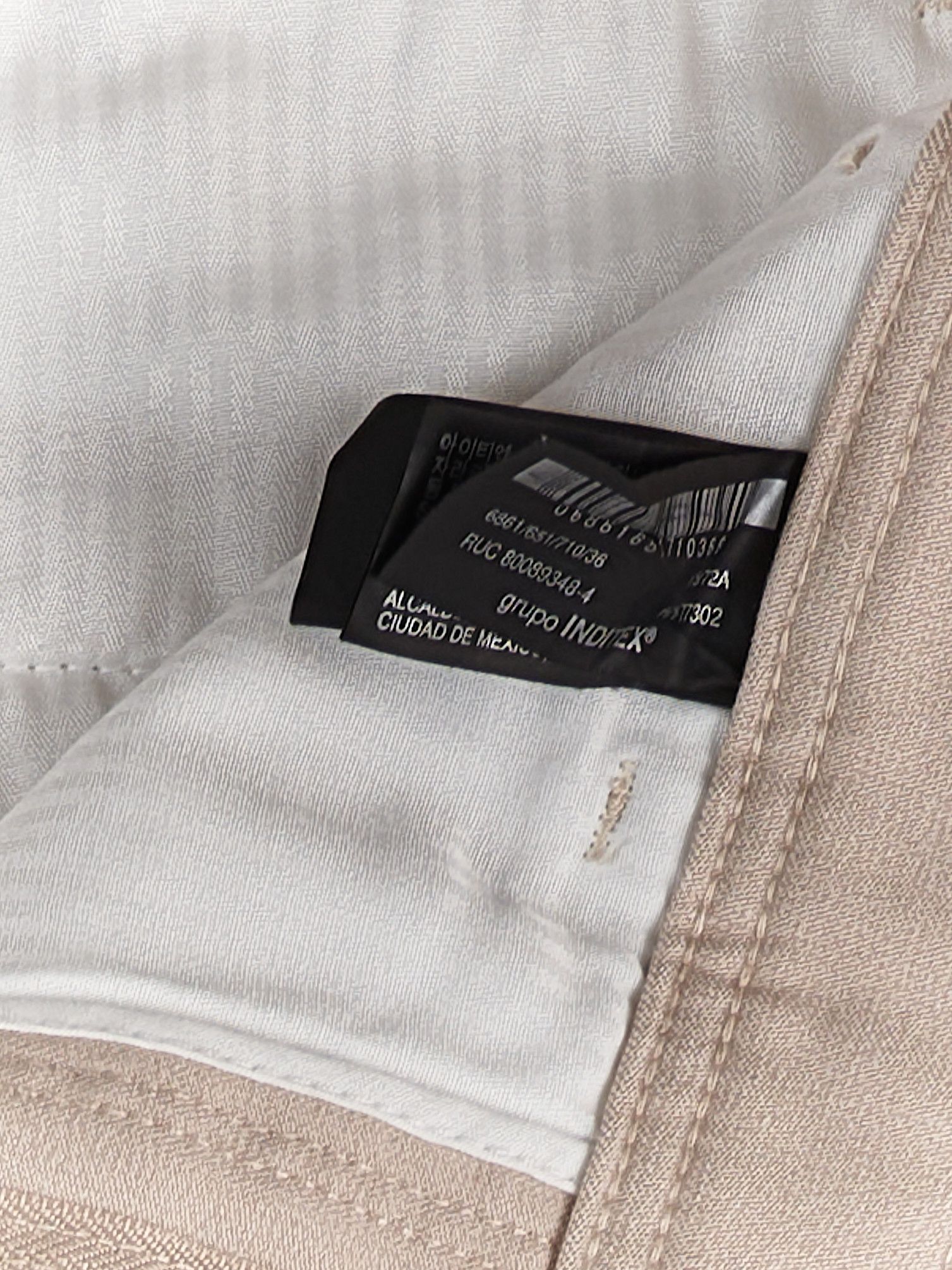Zara ZARA STRAIGHT FIT CHINO PANTS CREME Size US 29 - 2 Thumbnail