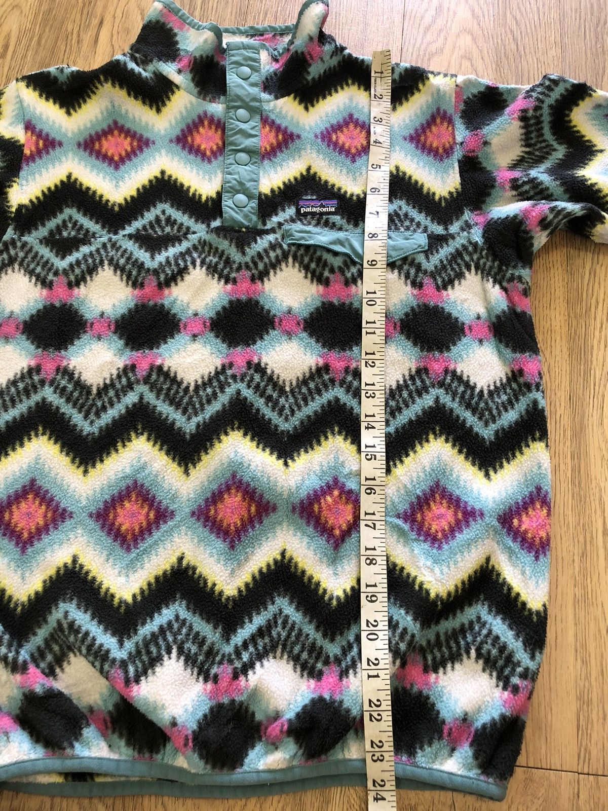 Patagonia × Vintage Patagonia Synchilla Navajo youth snap button Tshirt Size XS / US 0-2 / IT 36-38 - 5 Thumbnail