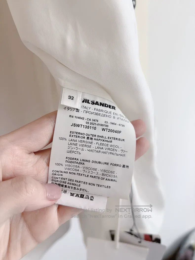 Jil Sander Jil Sander size 32 White wool suit Size S / US 4 / IT 40 - 6 Thumbnail