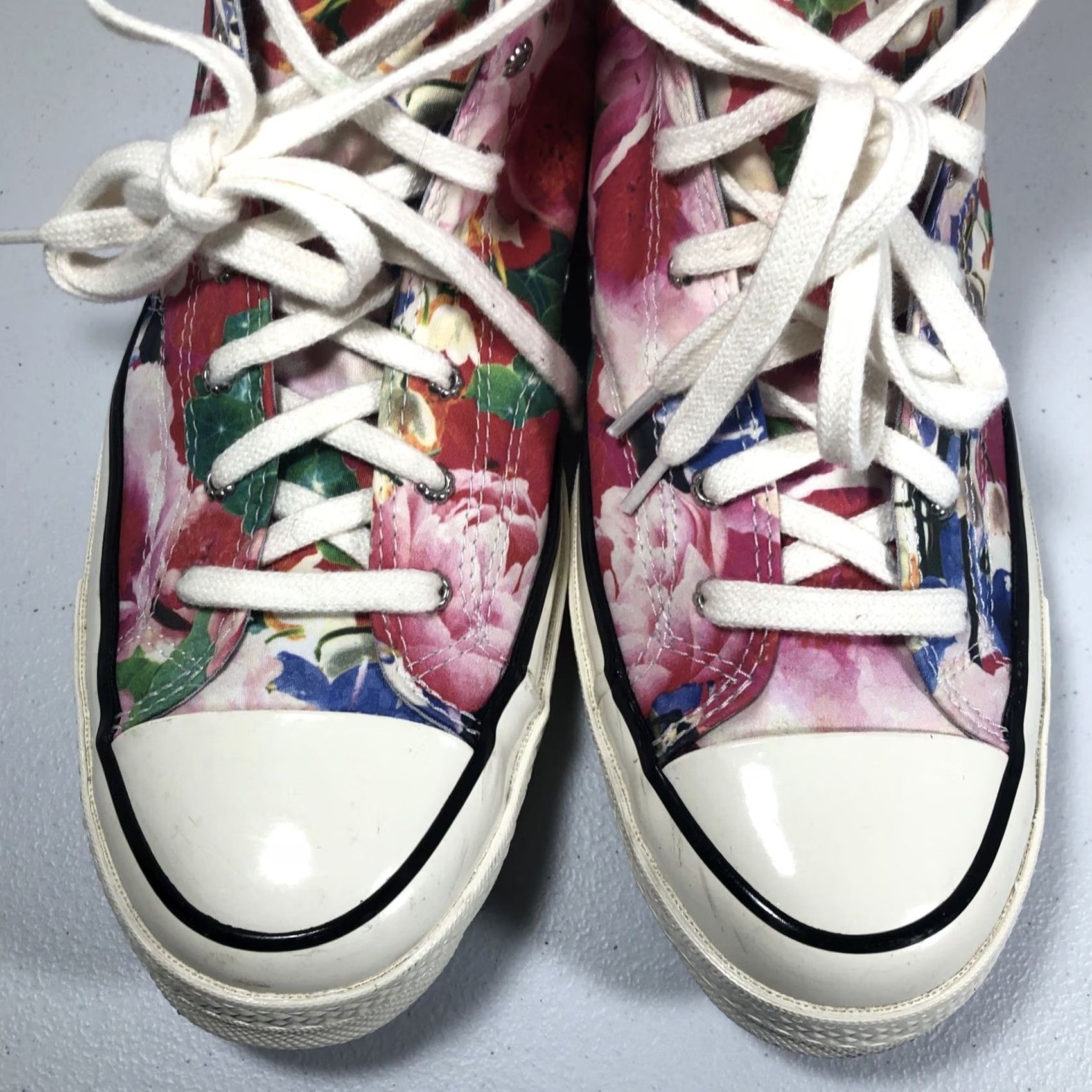 Converse Converse Chuck Taylor Heart of the City Paris Pink Floral Womens 11.5 High Top Sneaker Size US 12 / IT 42 - 4 Thumbnail