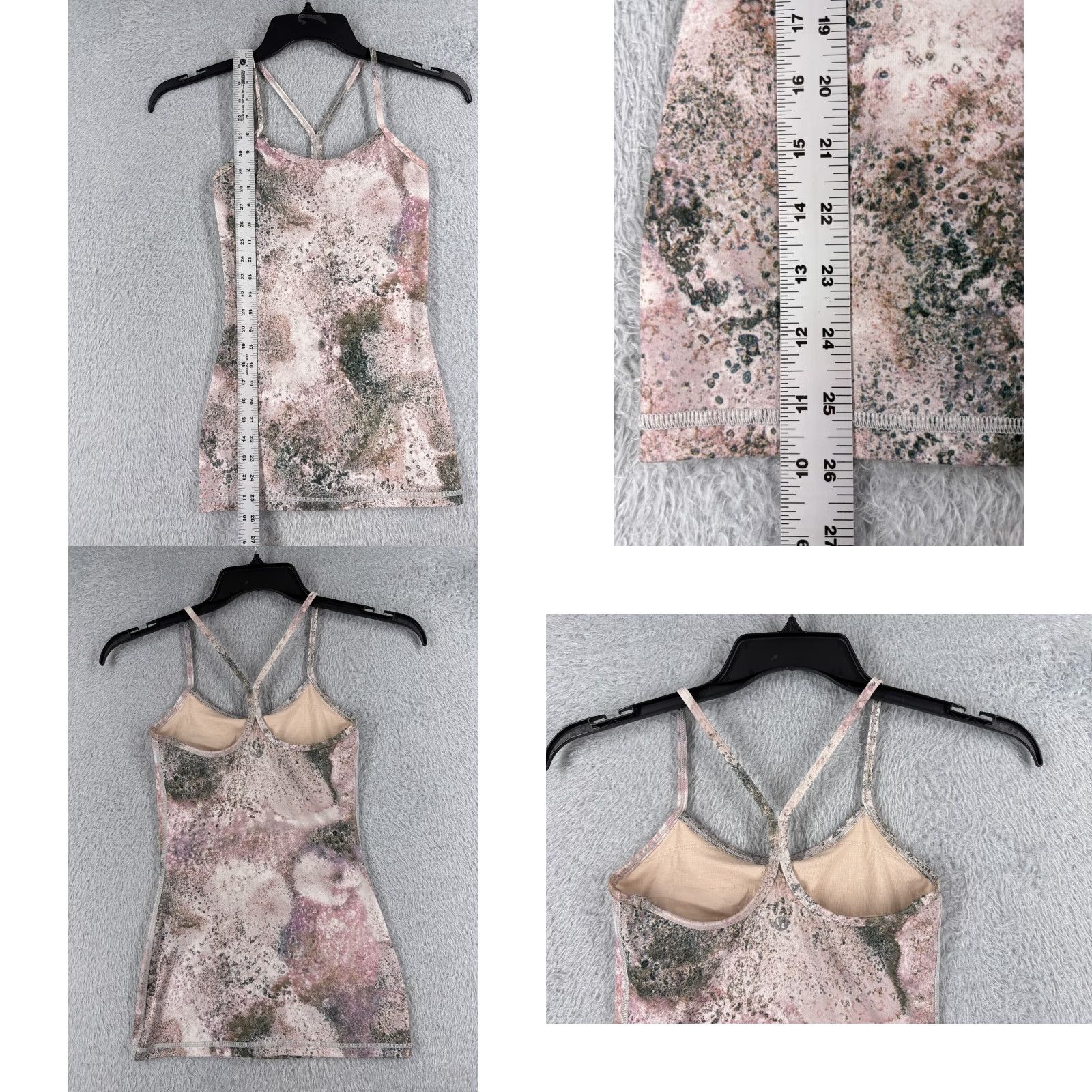 Lululemon Lululemon Shirt Women 2 Pink Power Y Tank Luon Sugar Crush Multi Yoga Gym W1J64S Size XS / US 0-2 / IT 36-38 - 8 Thumbnail