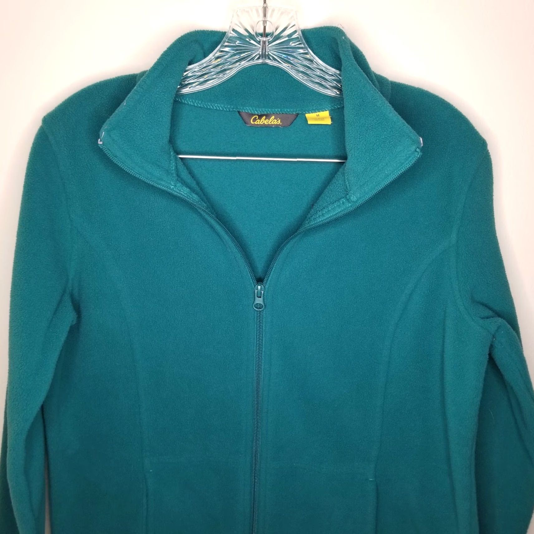 Vintage Cabela's Womens Green Long Sleeve Full Zip 100% Polyester Jacket Size M Full Zip Sweater Jacket Green Womens M Size M / US 6-8 / IT 42-44 - 2 Thumbnail