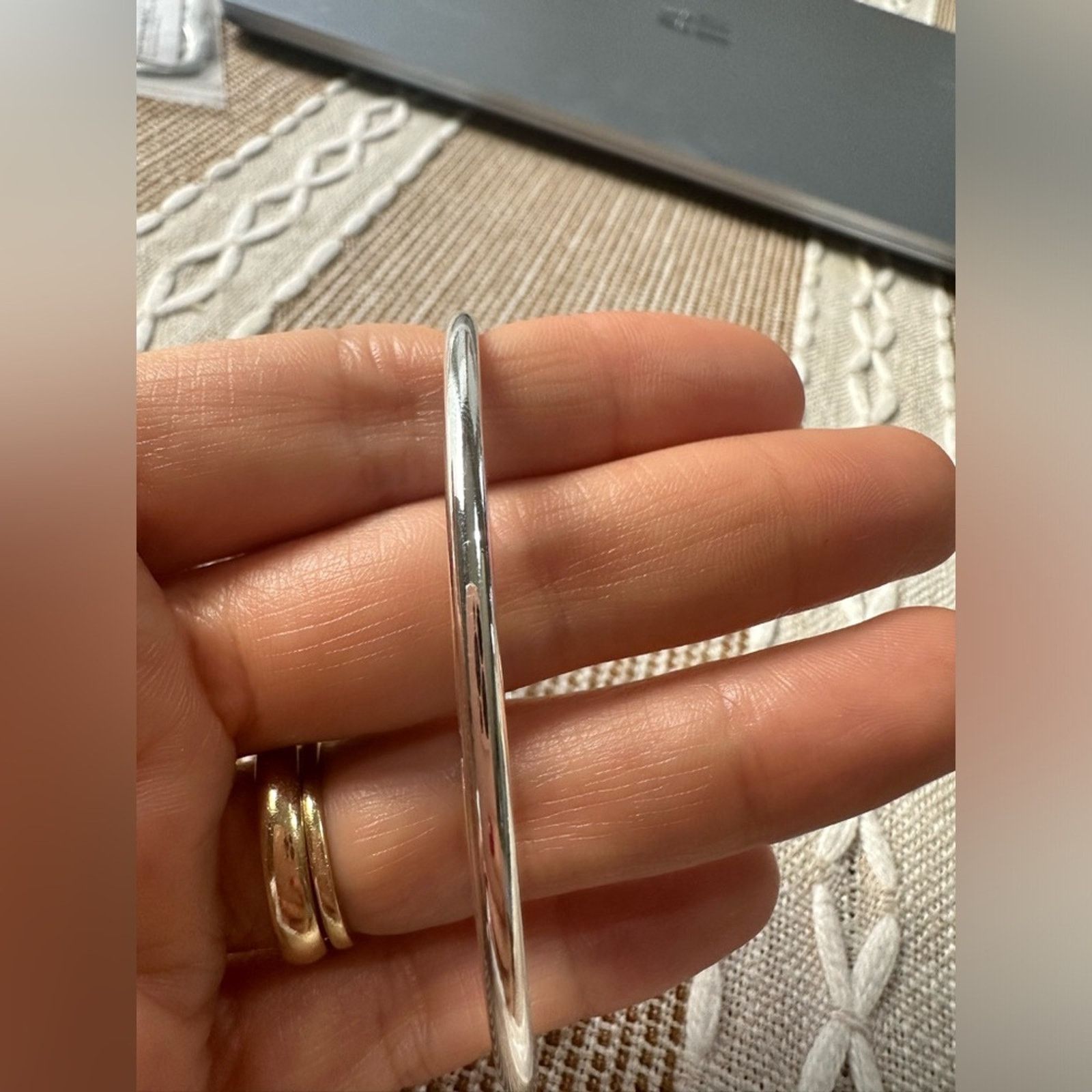 Other Silver Women's Bangle Cuff Bracelet Size ONE SIZE - 2 Thumbnail
