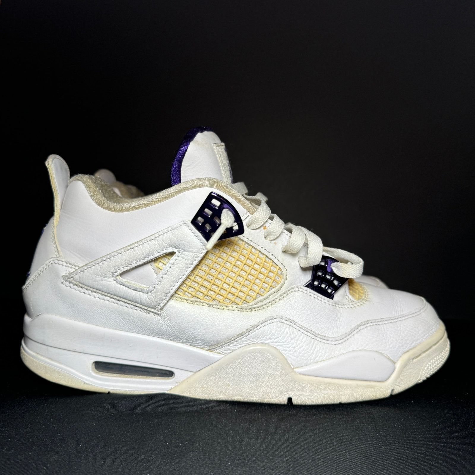 Jordan Brand × Nike Size 10.5 - Air Jordan 4 Retro Purple Metallic Men's Shoes Size US 10.5 / EU 43-44 - 1 Thumbnail