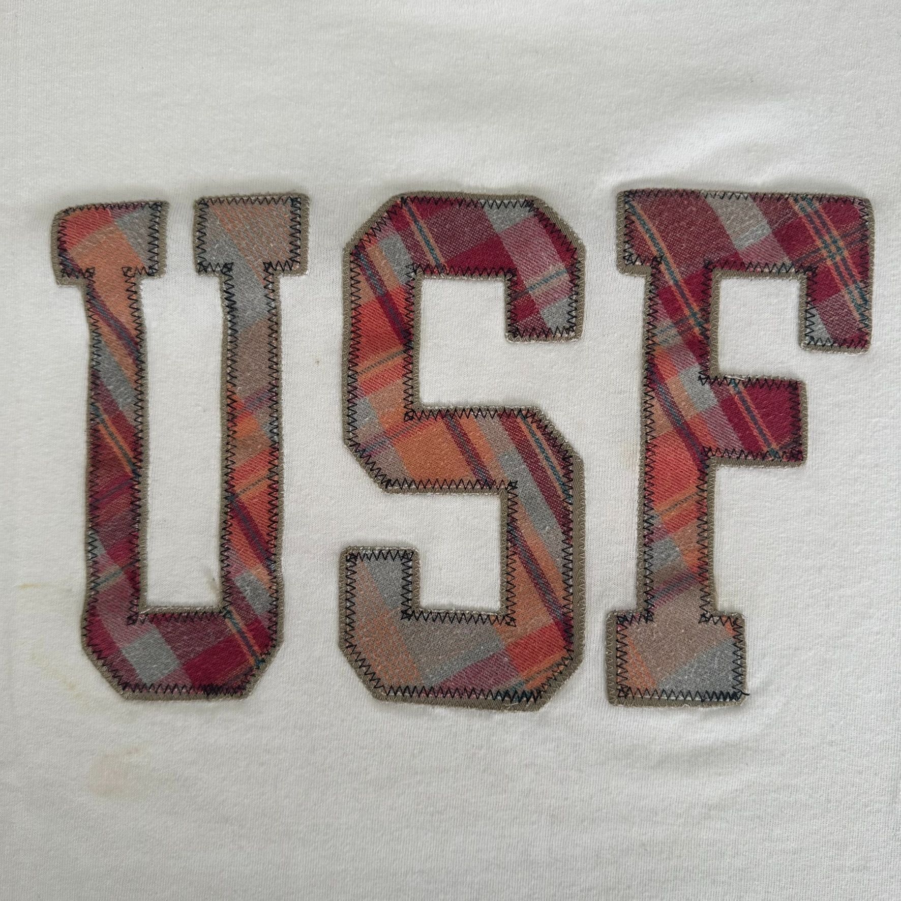 NCAA Vintage 90s University South Florida T-Shirt USF Plaid Singl Size US XL / EU 56 / 4 - 2 Thumbnail