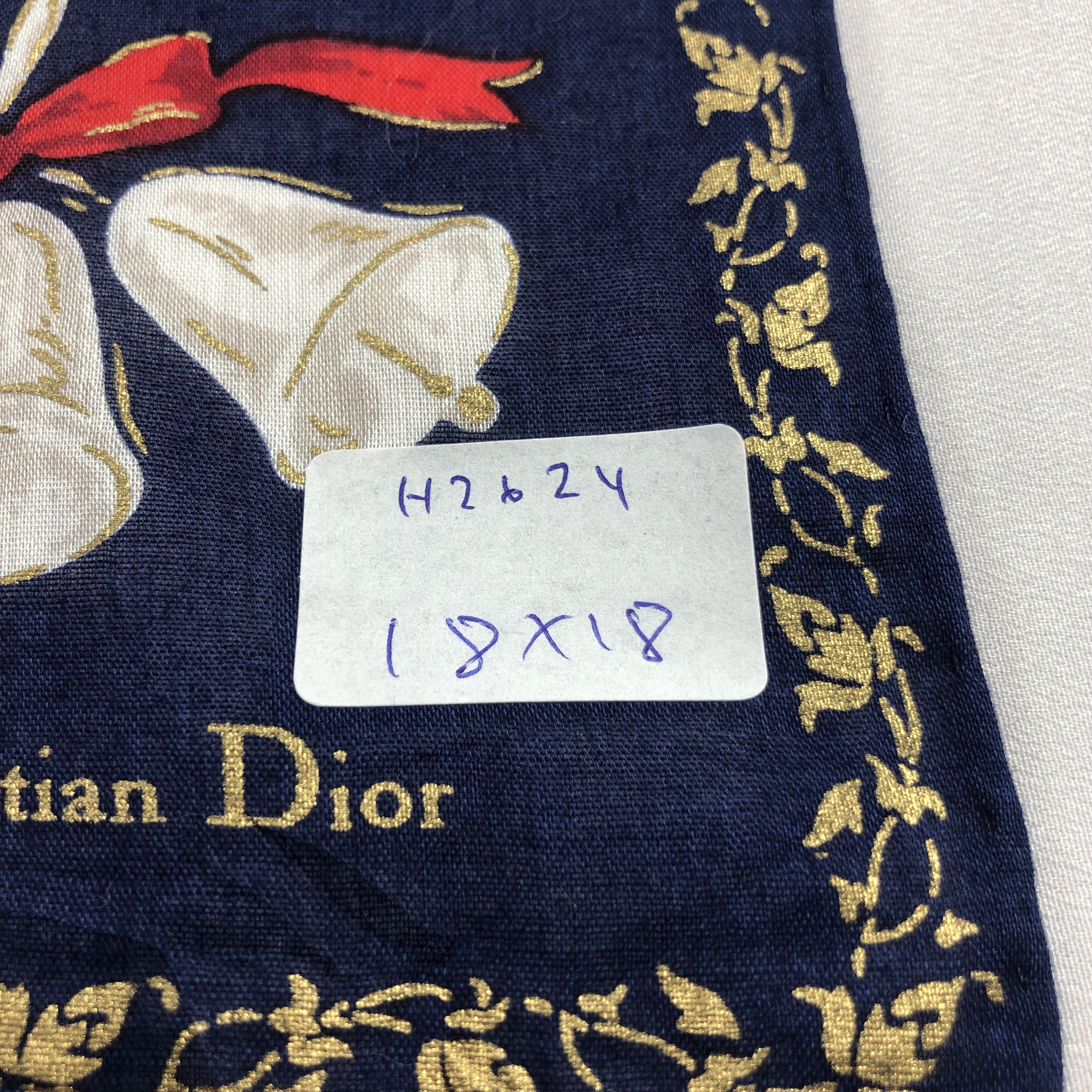 Christian Dior Monsieur Christian Dior Handkerchief Neckerchief Bandana H2624 Size ONE SIZE - 5 Thumbnail