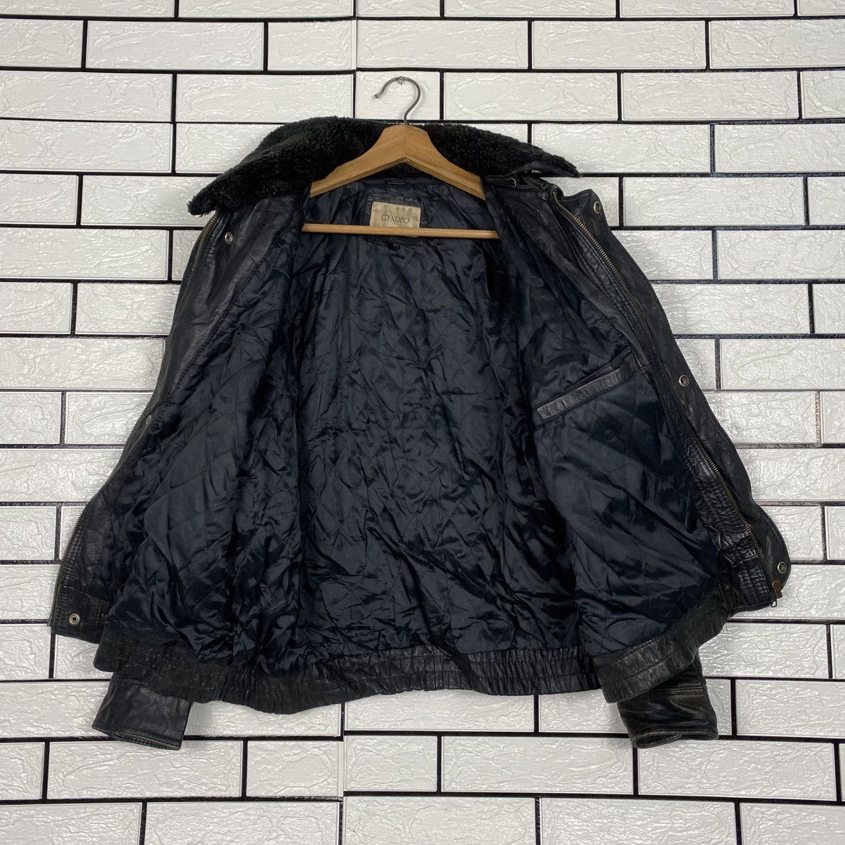 Japanese Brand 📌Vintage Fly Leather Jacket Blanket Gynreo Issey Miyake Size US M / EU 48-50 / 2 - 14 Thumbnail