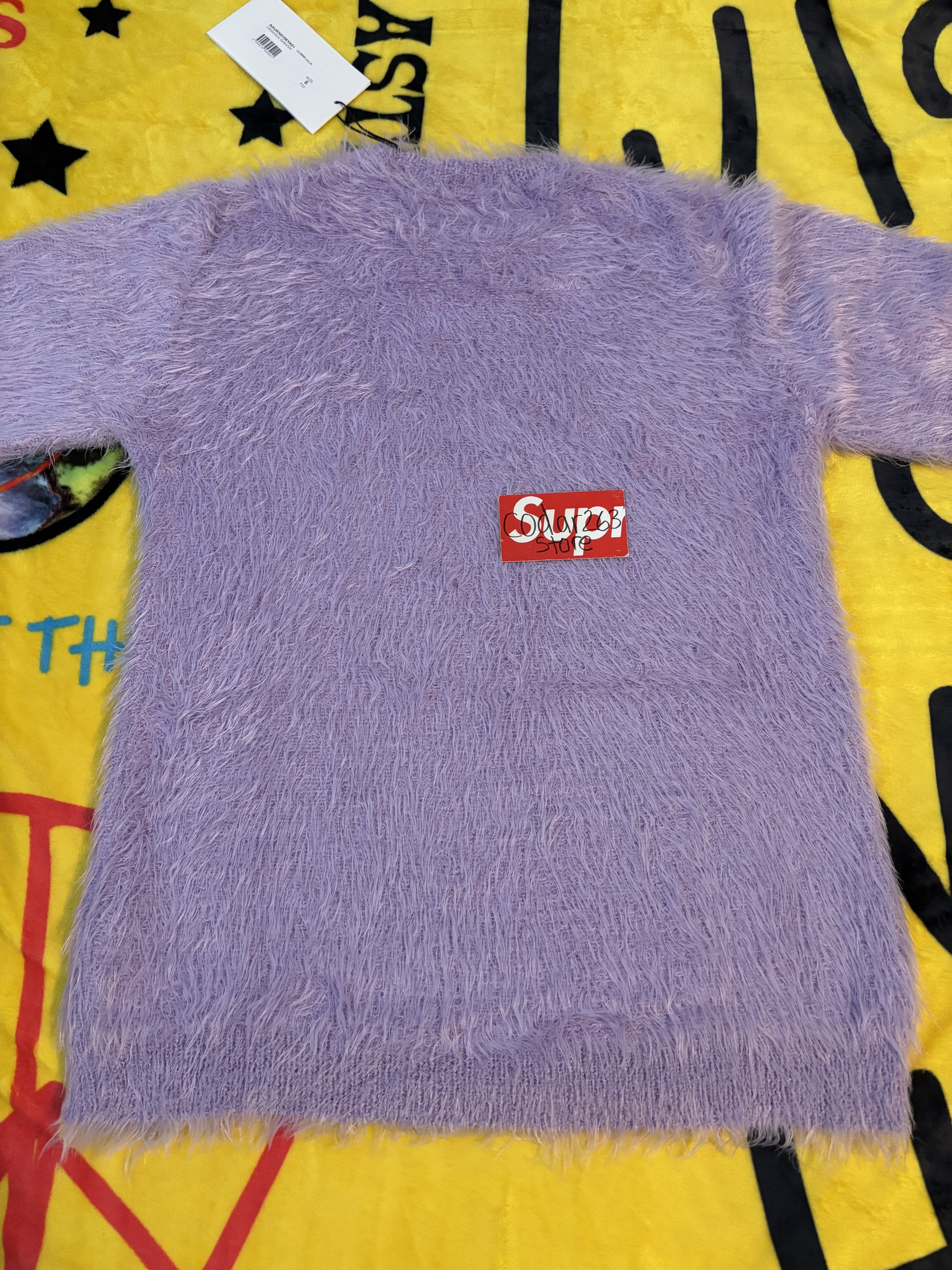 1017 ALYX 9SM Shag Knit Nylon Crewneck Sweater - 1017 Alyx 9SM Purple Size US S / EU 44-46 / 1 - 2 Thumbnail