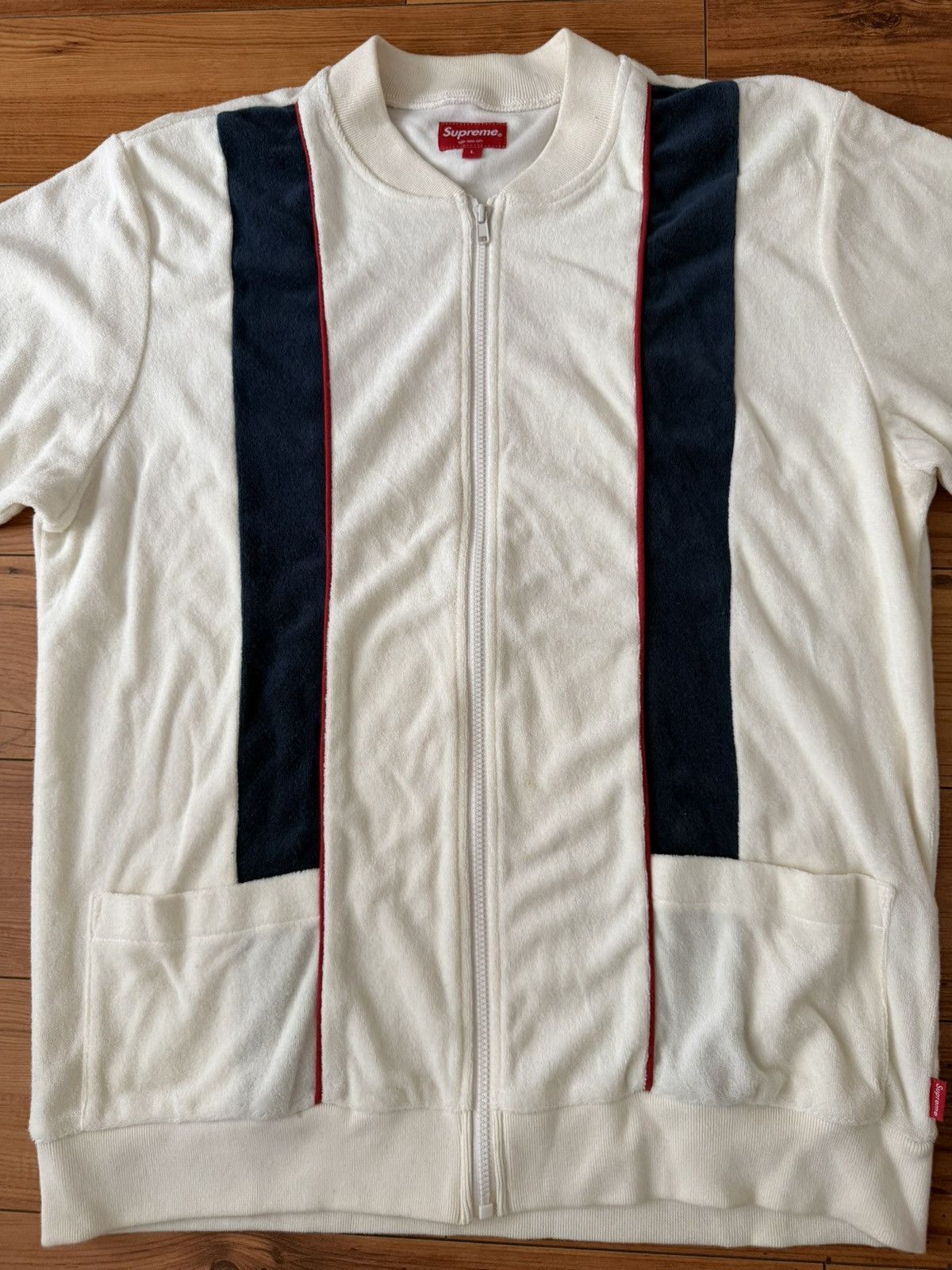 Supreme Supreme Zip Front Terry Cardigan Size US L / EU 52-54 / 3 - 2 Thumbnail