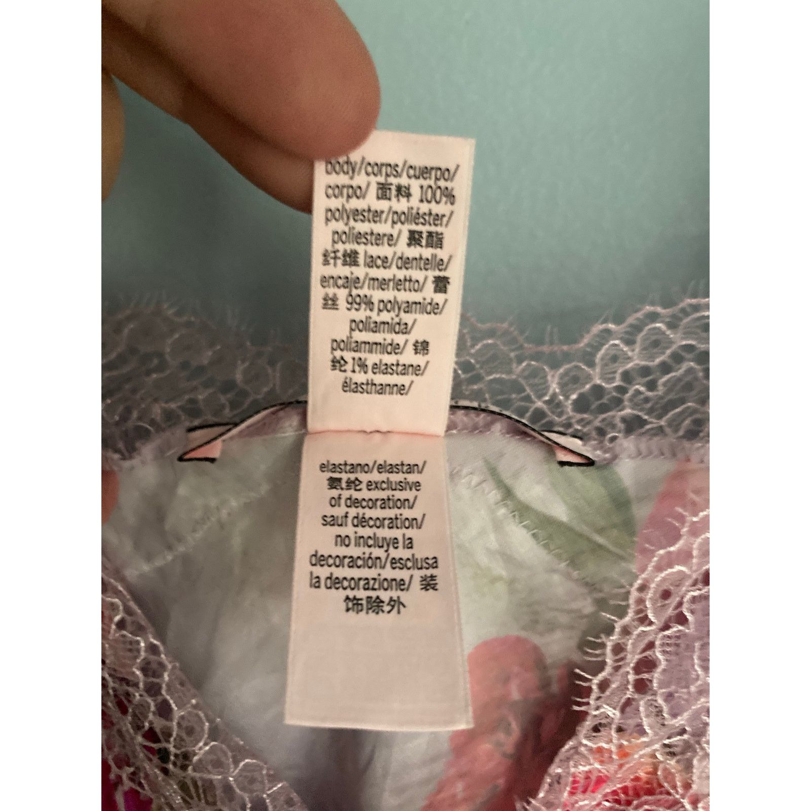Victoria's Secret Victoria's Secret Slip Medium Floral Pink and Purple Size M / US 6-8 / IT 42-44 - 5 Thumbnail