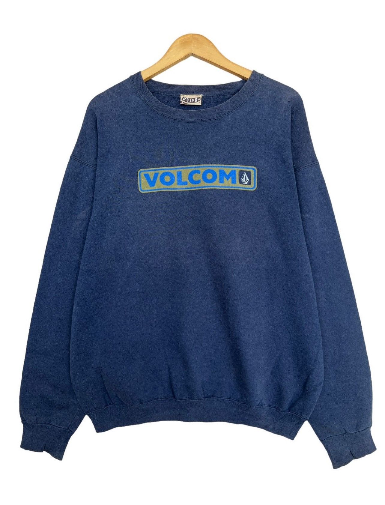 Volcom Vintage 90s Volcom Sweatshirt Distressed Sweatshirt Size US L / EU 52-54 / 3 - 1 Thumbnail