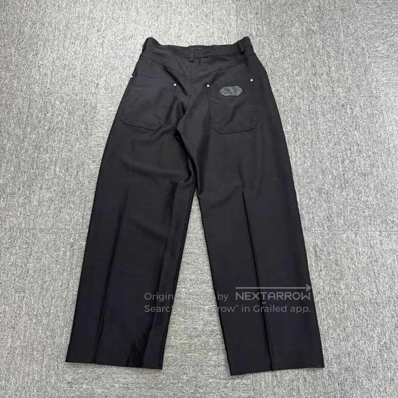 Louis Vuitton Louis Vuitton LV Pharrell Turquoise Leather Tag Wool Pants. Size US 33 - 2 Thumbnail