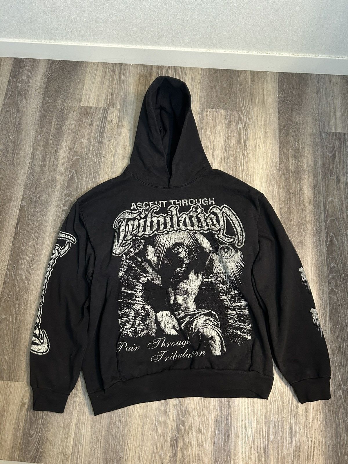 MNML MNML Tribulation Hoodie - Off Black Size US XXL / EU 58 / 5 - 1 Thumbnail