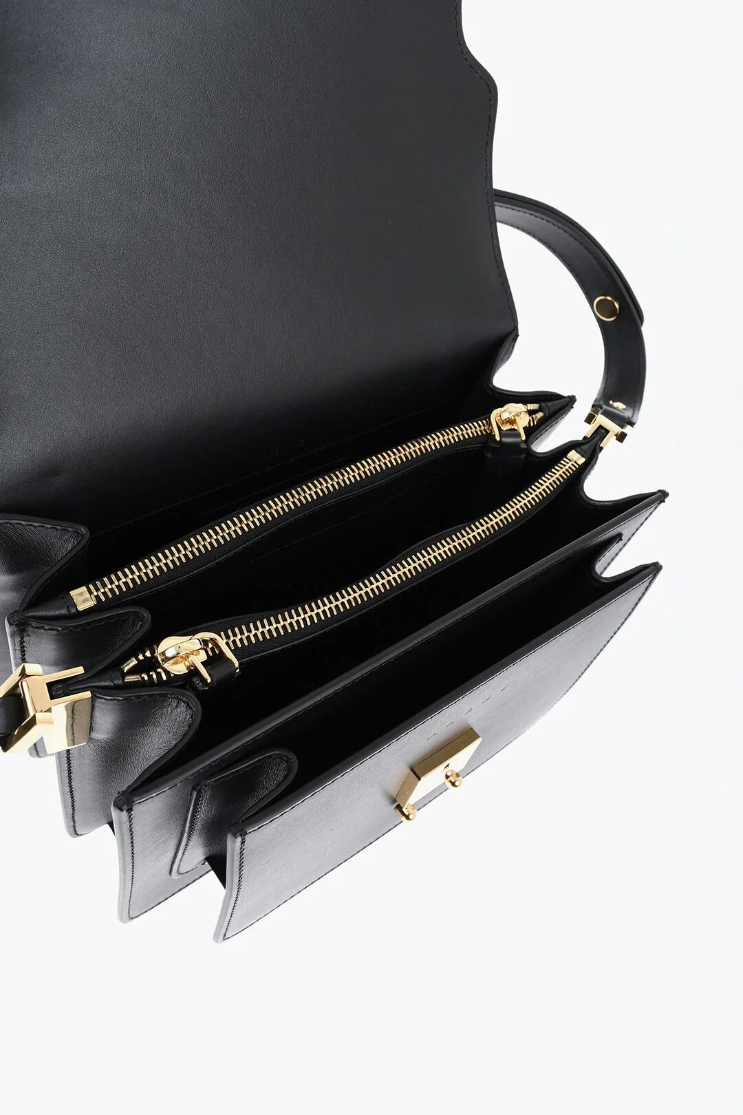 Marni og1mm0326 Size: OS / Leather Shoulder Bag in Black Size ONE SIZE - 4 Thumbnail
