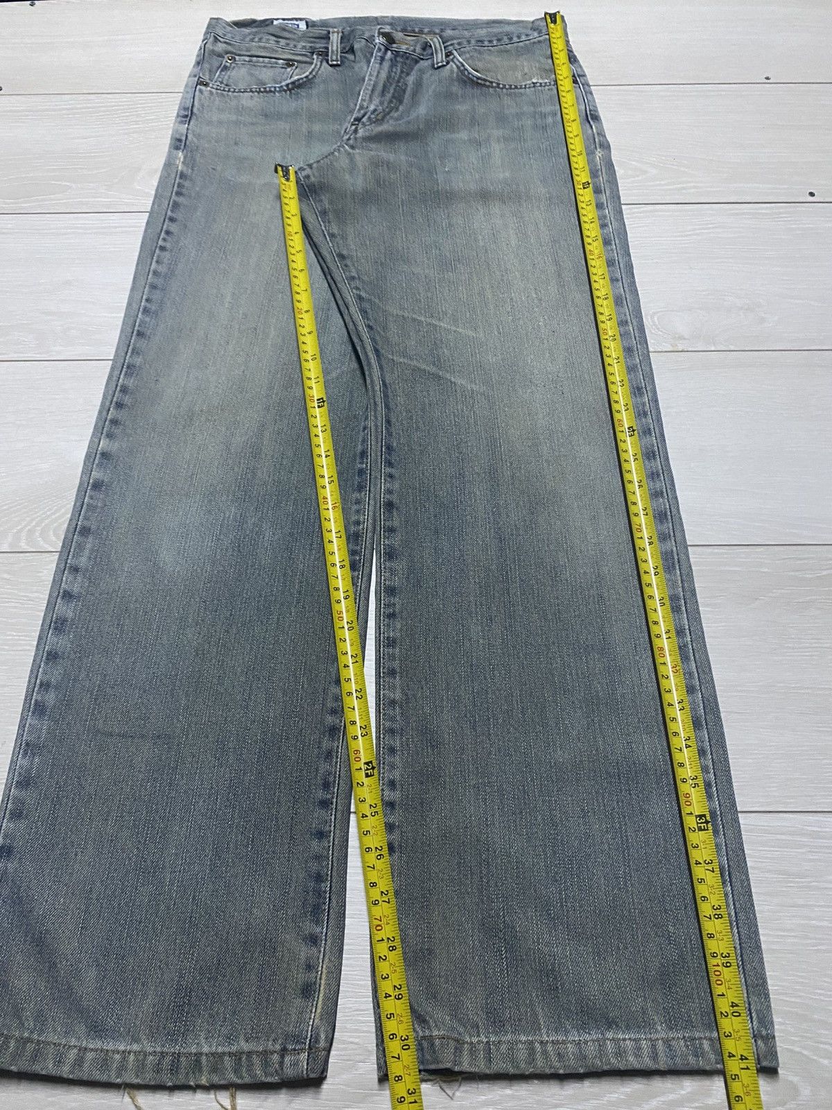 Edwin Vintage Edwin 404 Grey Denim Baggy Jeans Size US 33 - 12 Thumbnail